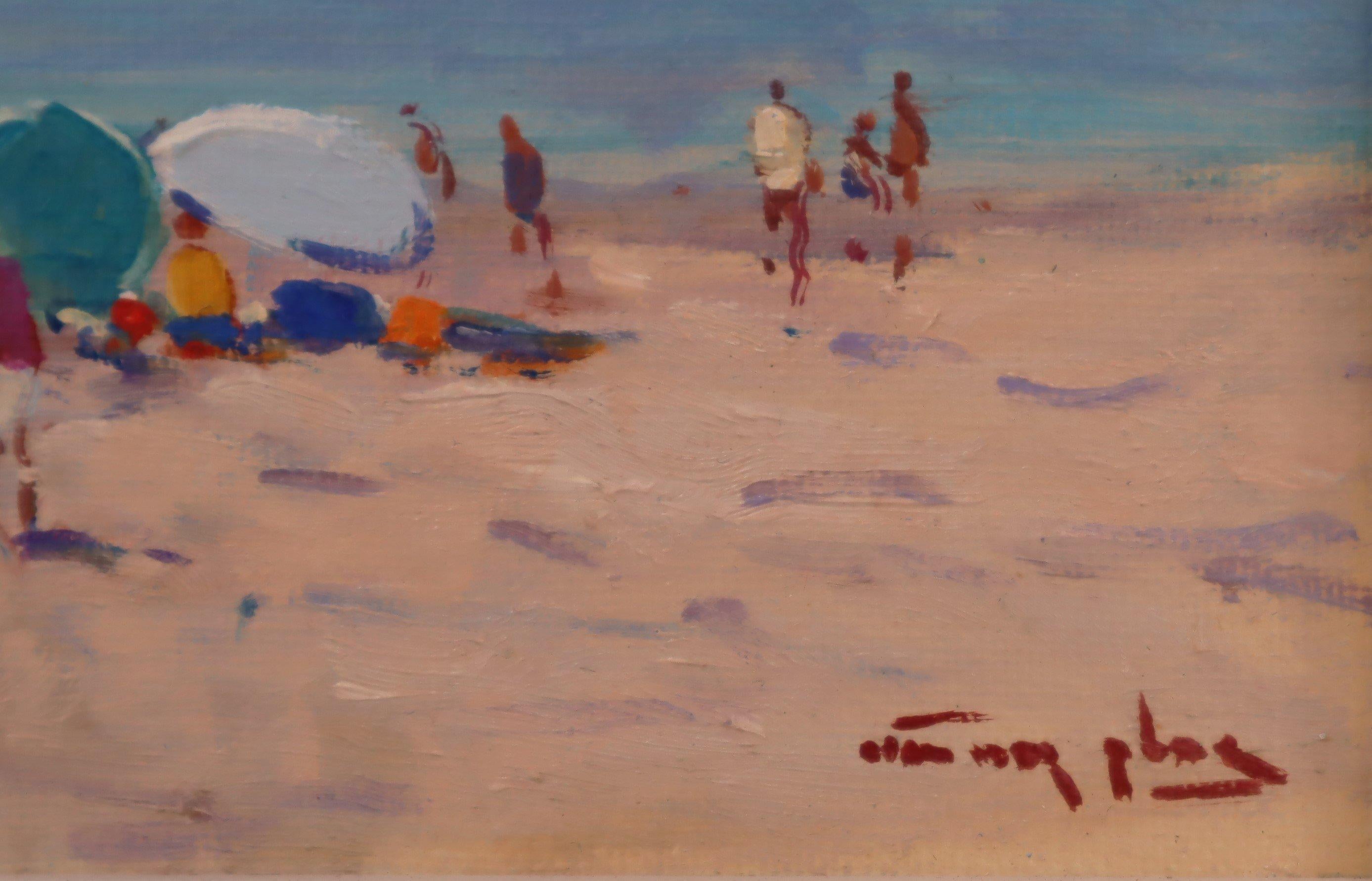 Niek Van Der Plas, Oil on Canvas, Summer Beach 1