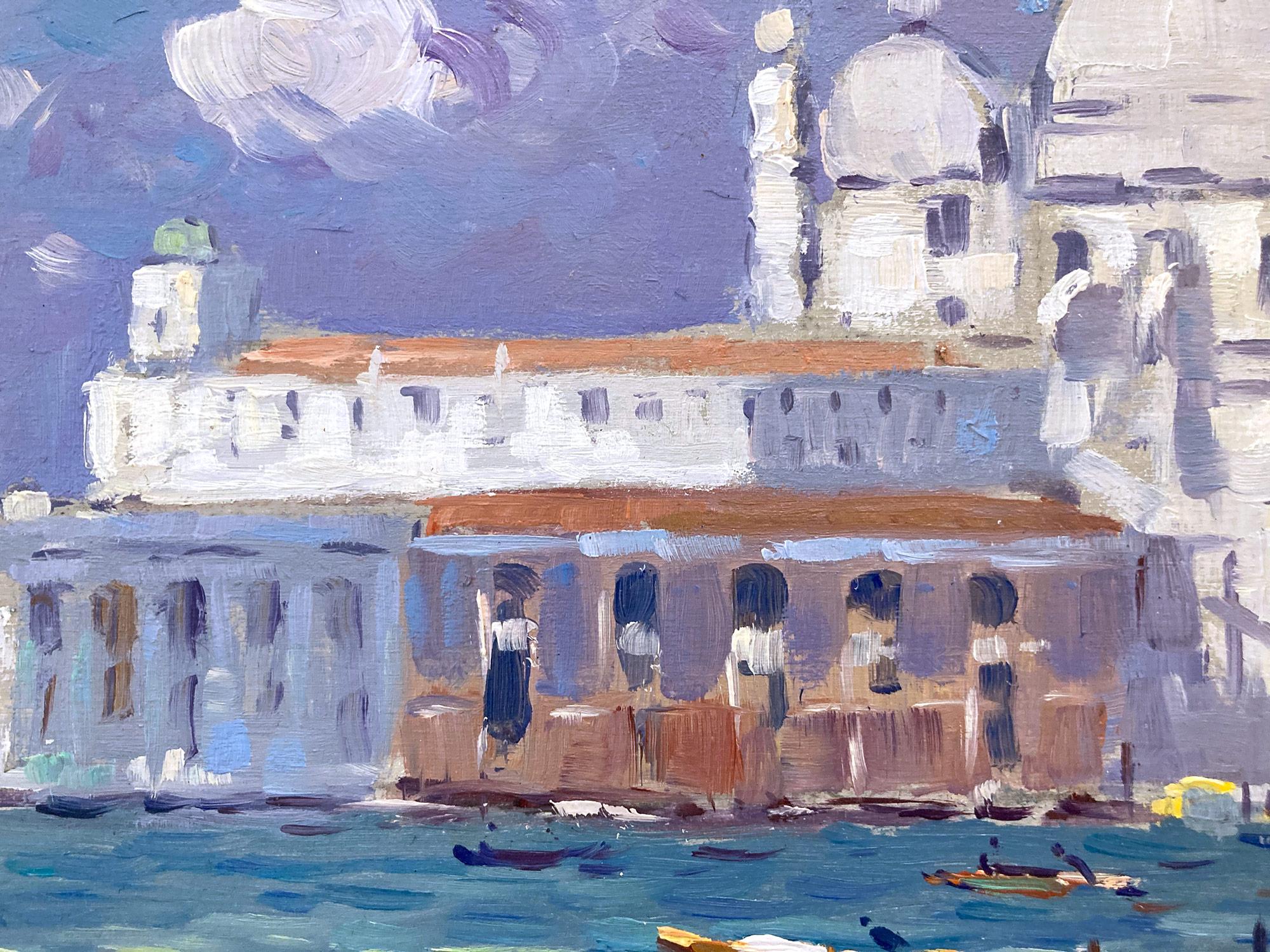 Diese bezaubernde Venedig-Szene aus dem 20. Jahrhundert ist ein wunderbares Beispiel für Van der Plas' wahre Leidenschaft für Genrebilder im Freien. Die leuchtenden Farben und die impressionistische Pinselführung sind sowohl launisch als auch kühn.