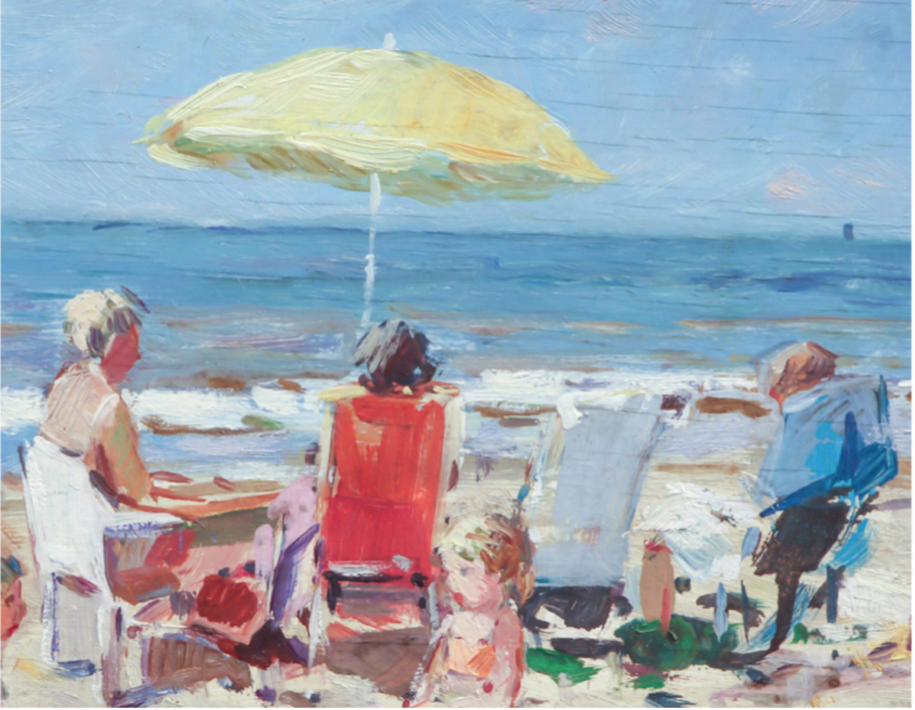 Niek van der Plas, Beach Scene In Good Condition For Sale In Lantau, HK