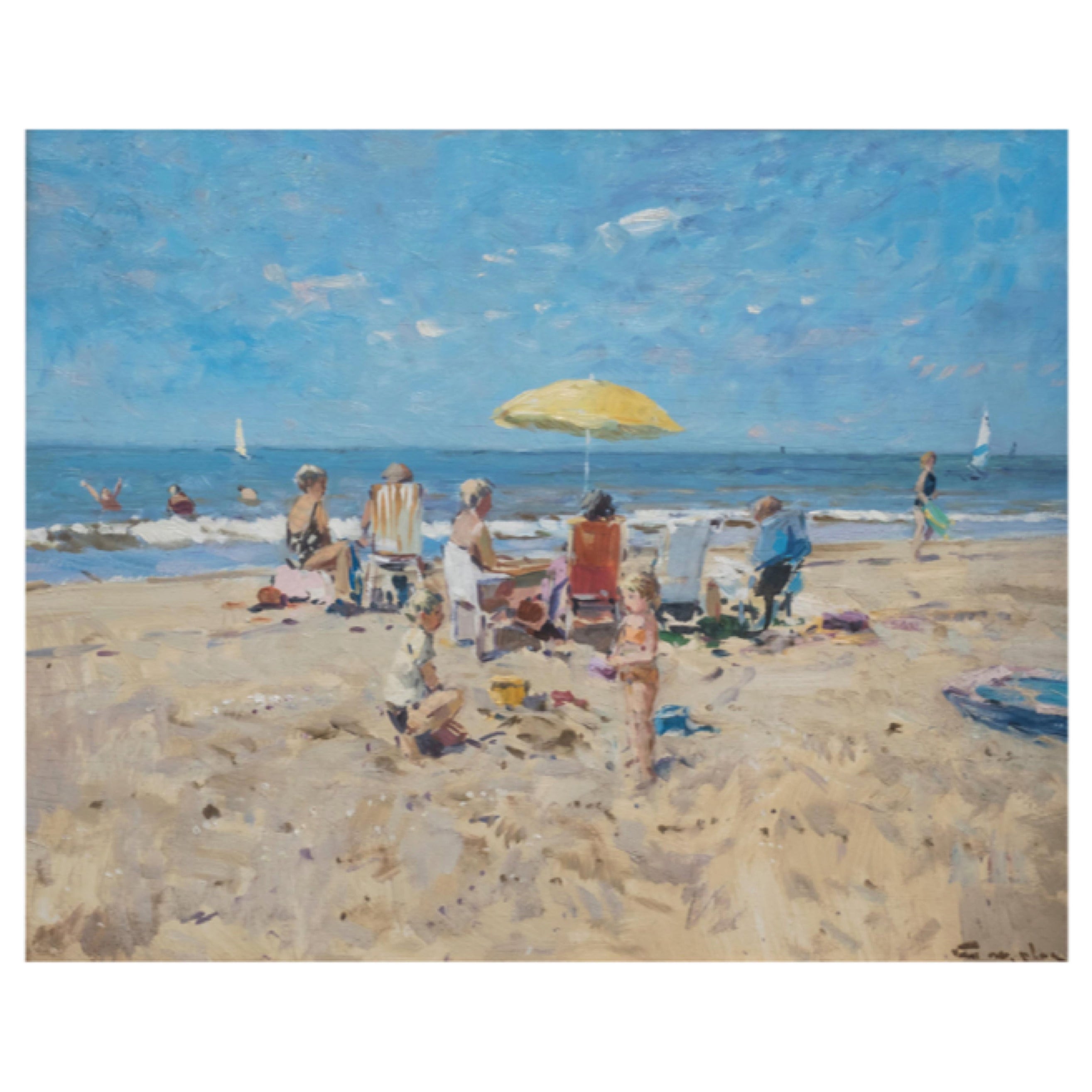 Niek van der Plas, Strandszene
