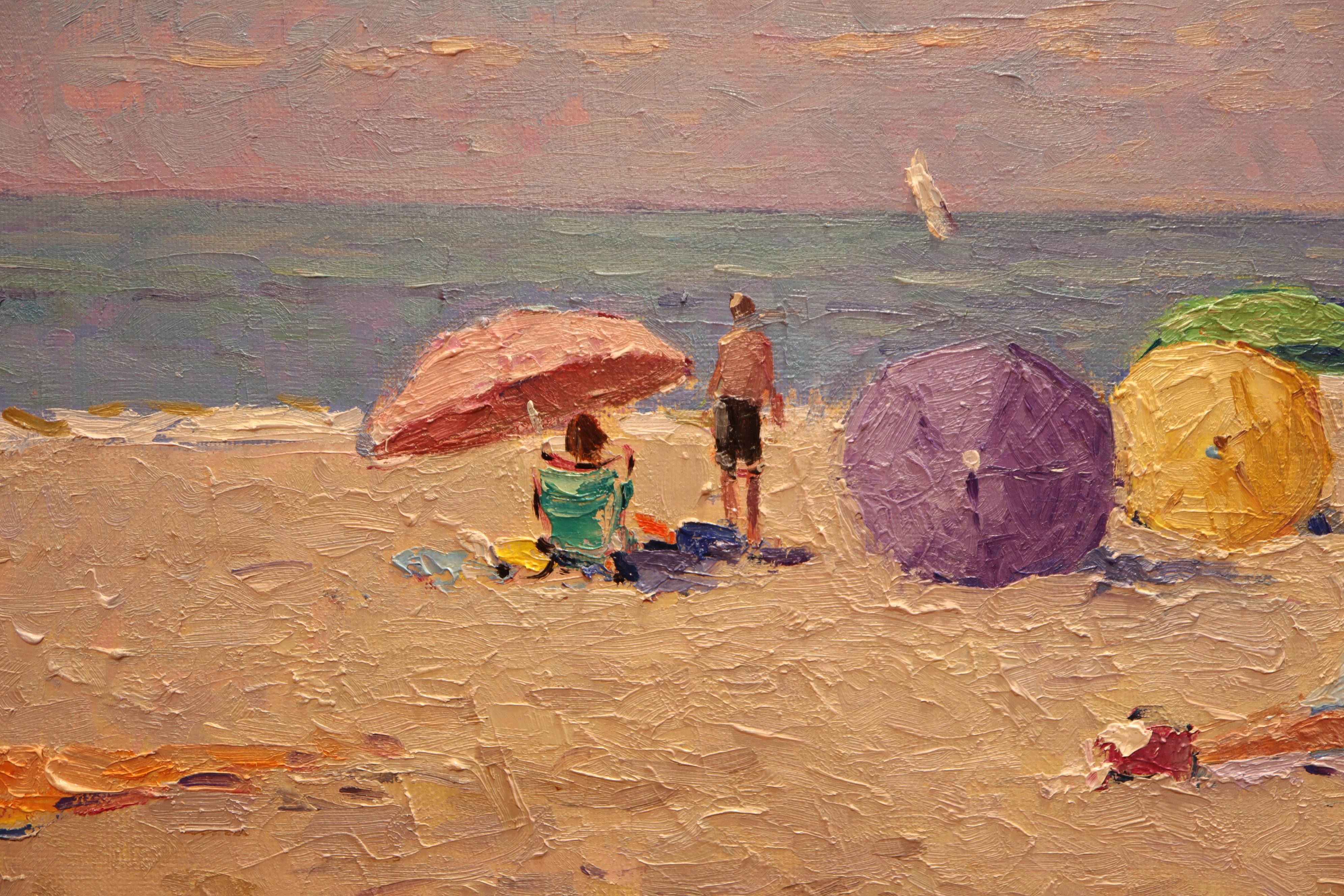 Niek van der Plas peint des scènes impressionnistes de plages et de dunes hollandaises, de champs de bulbes, de scènes urbaines d'Amsterdam et de Maastricht, et d'autres vues typiquement hollandaises comme les ports des vieilles villes