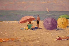Impressionistische Strandszene von Niek Van Der Plas