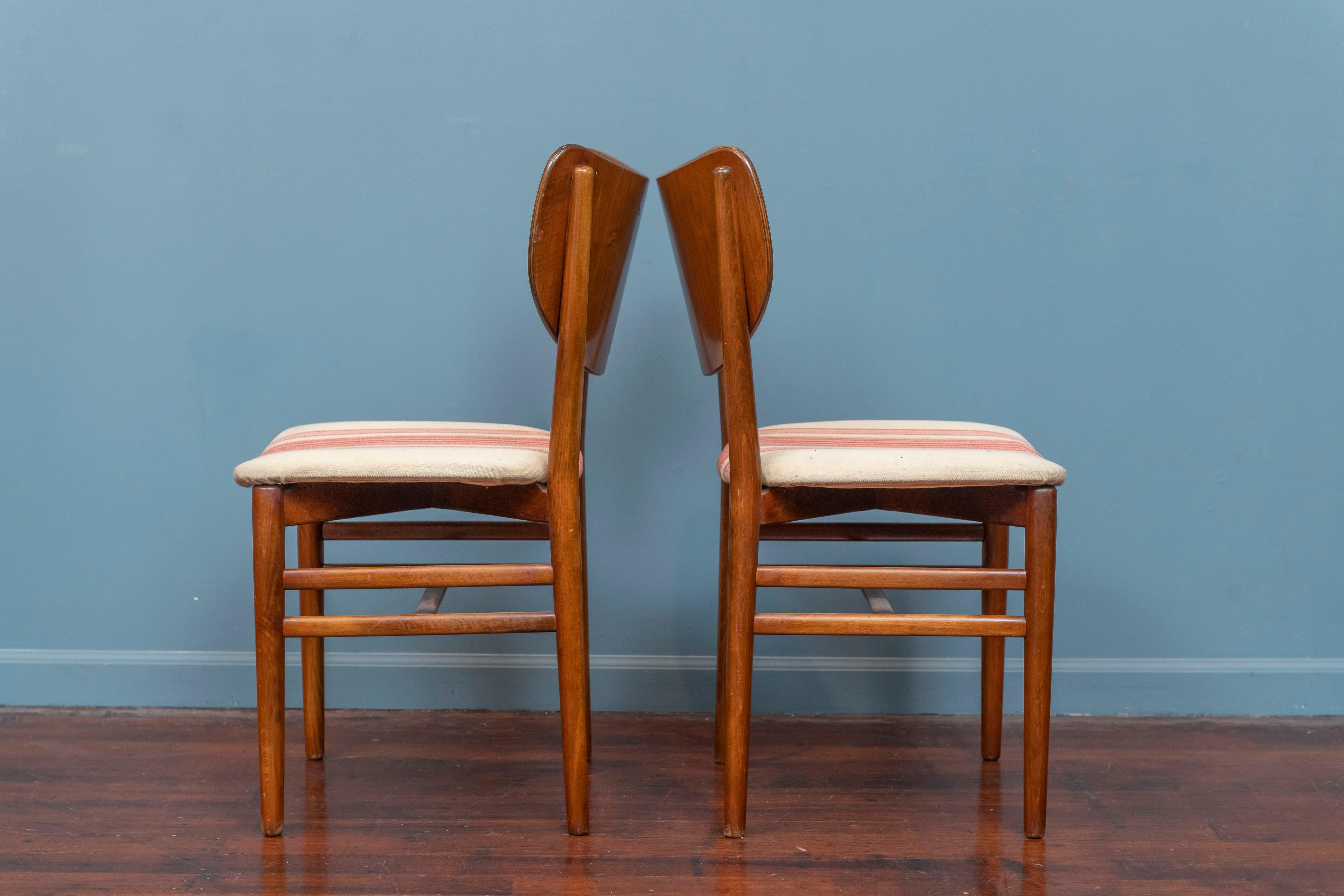 Scandinavian Modern Niels and Eva Koppel Dining Chairs 