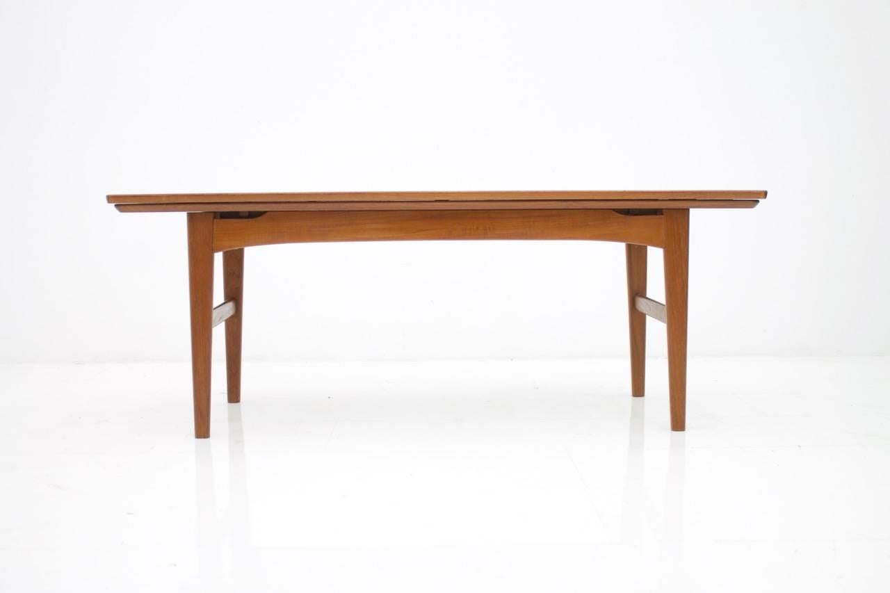 Niels Bach Adjustable Coffee or Dining Table in Teak by Randers, 1960s 2
