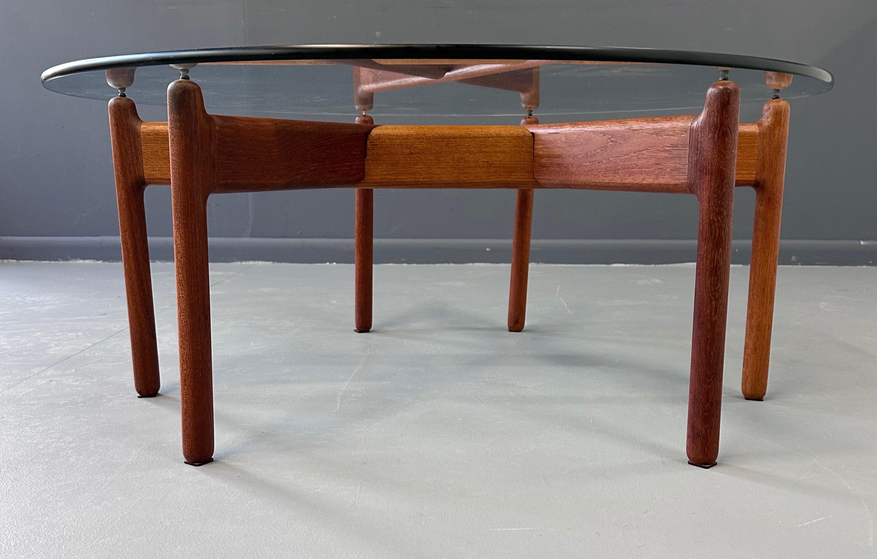 Niels Bach Coffee/Cocktail Table in Teak Denmark 1960 Midcentury For Sale 1