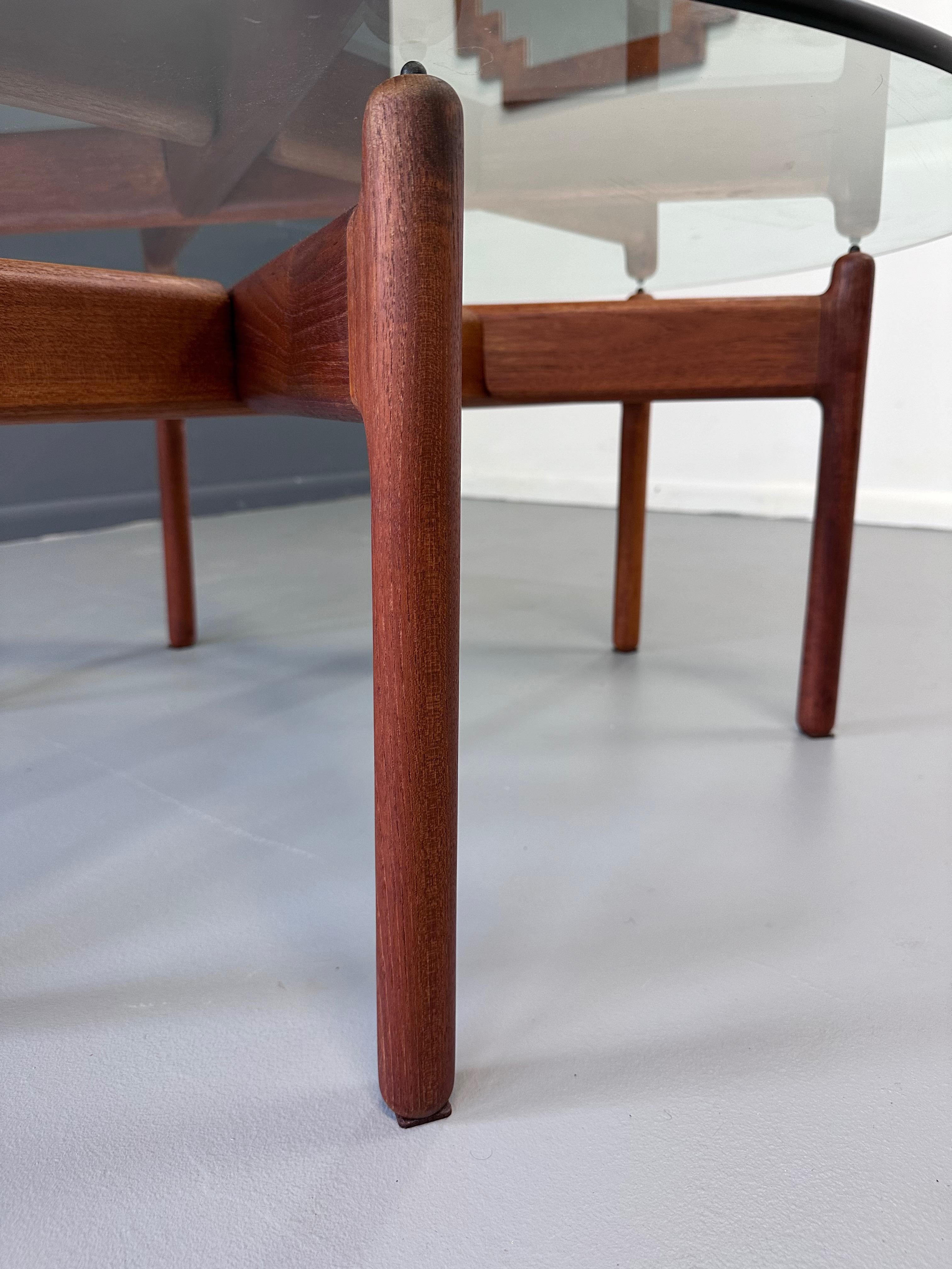 Niels Bach Coffee/Cocktail Table in Teak Denmark 1960 Midcentury For Sale 3