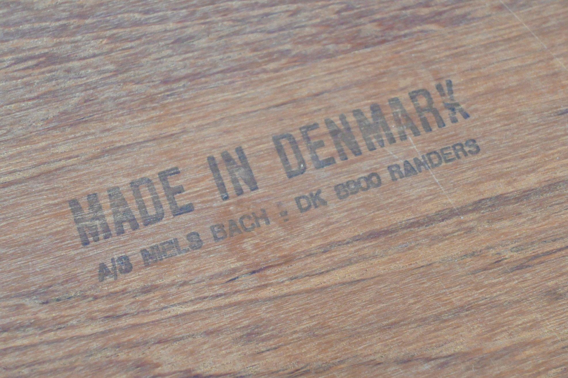 Niels Bach Extendable Teak Dining Table Randers Møbelfabrik, Denmark, 1960 7