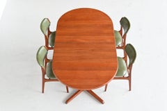 Niels Bach Extendable Teak Dining Table Randers Møbelfabrik, Denmark, 1960