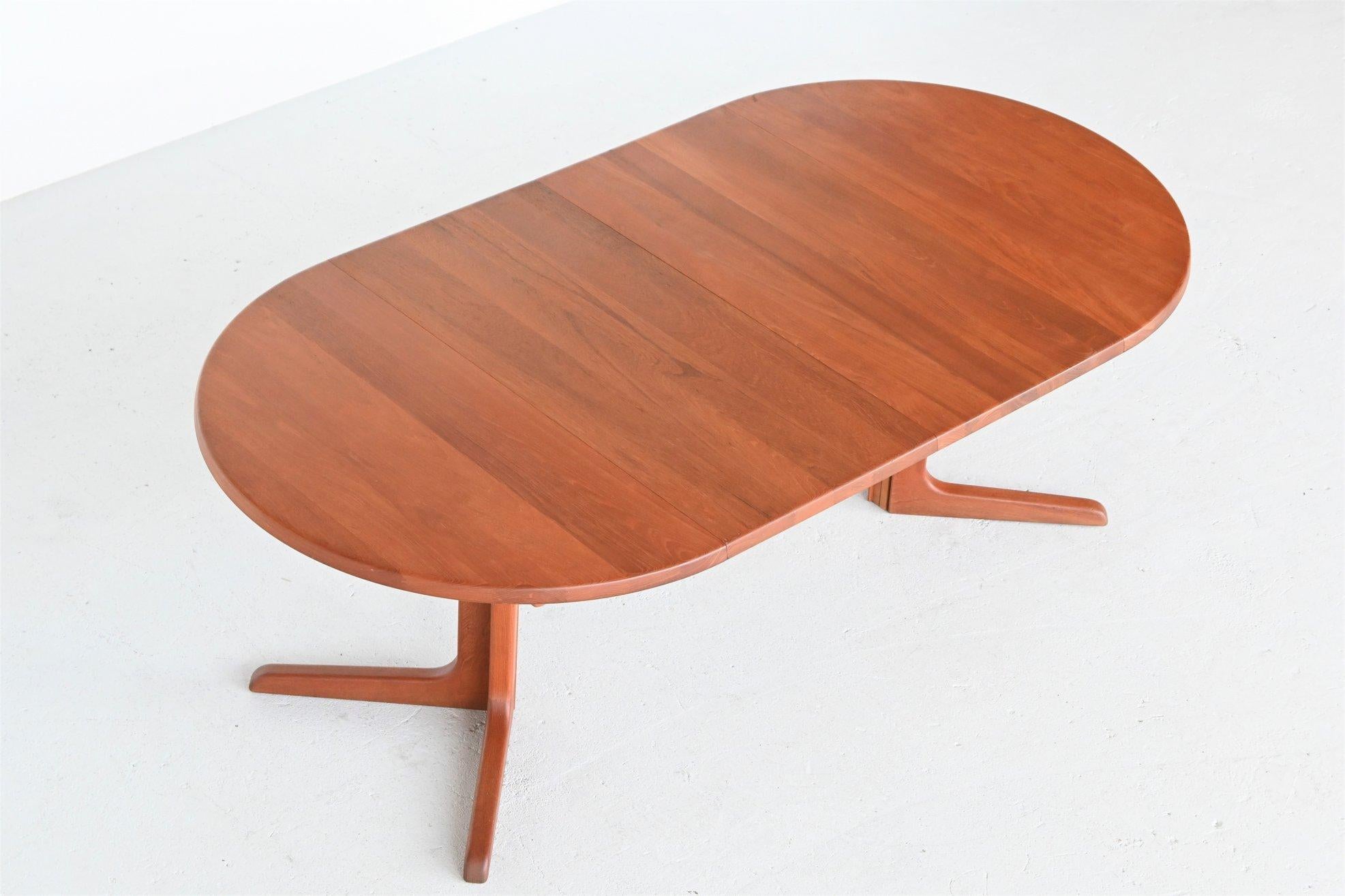 Danish Niels Bach Extendable Teak Dining Table Randers Møbelfabrik, Denmark, 1960