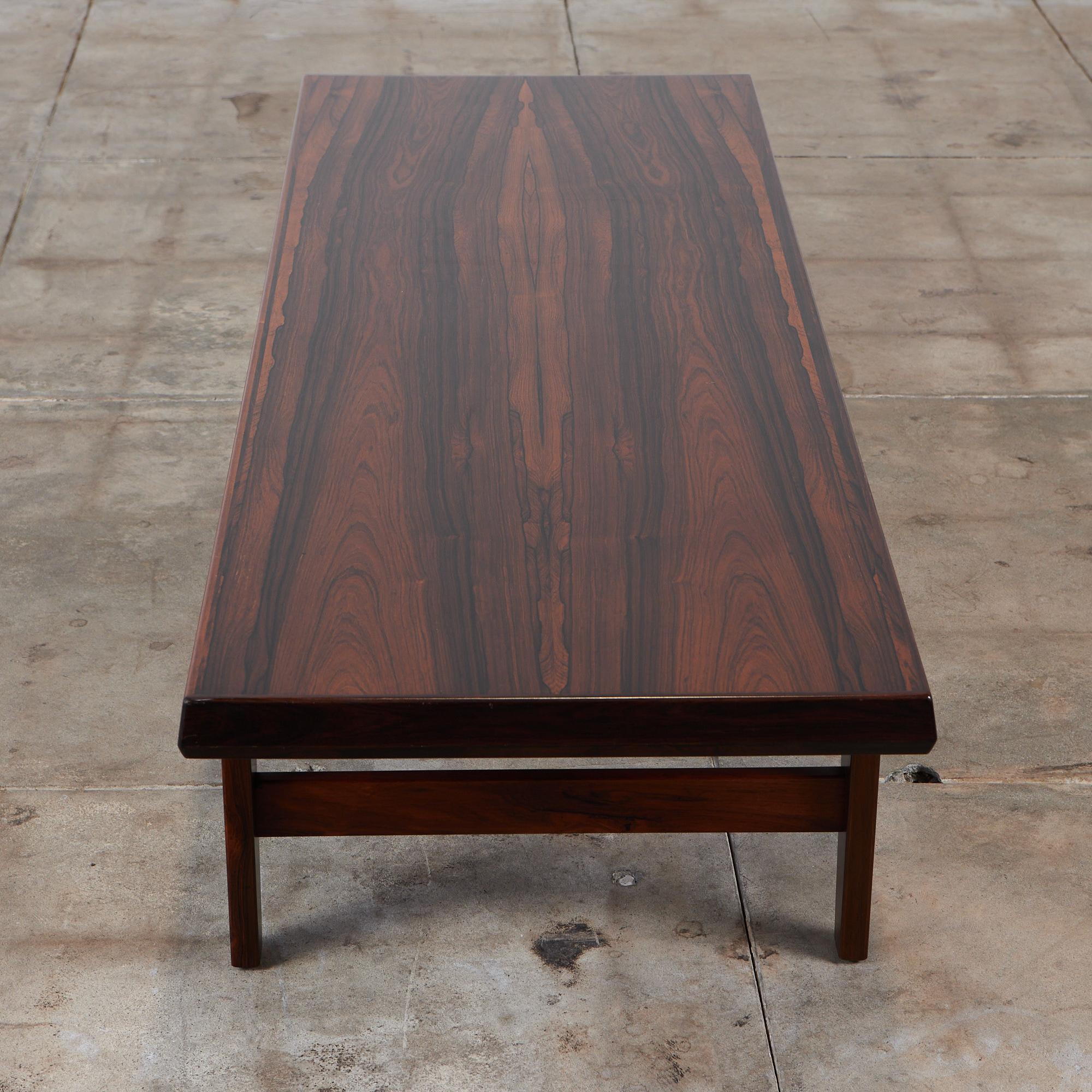 Niels Bach Rosewood Coffee Table In Excellent Condition In Los Angeles, CA