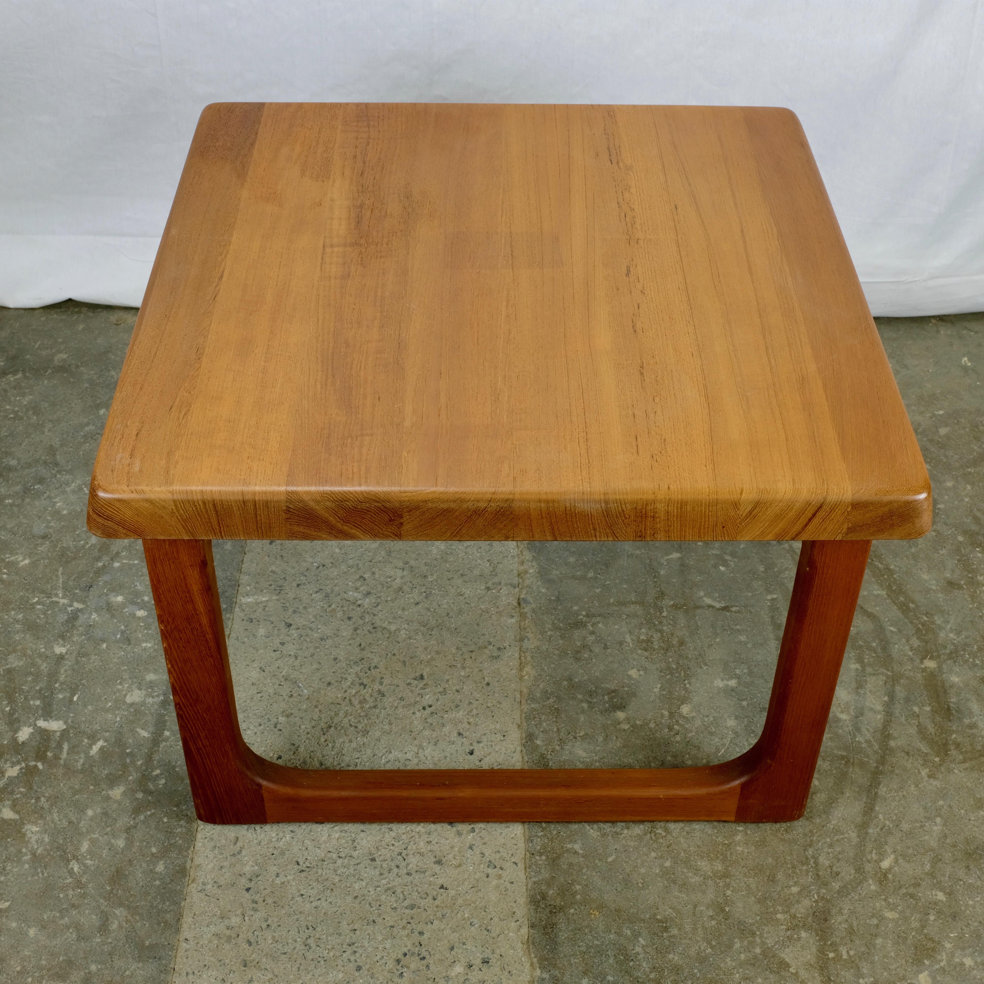 Danish Niels Bach Solid Teak Coffee Table For Sale