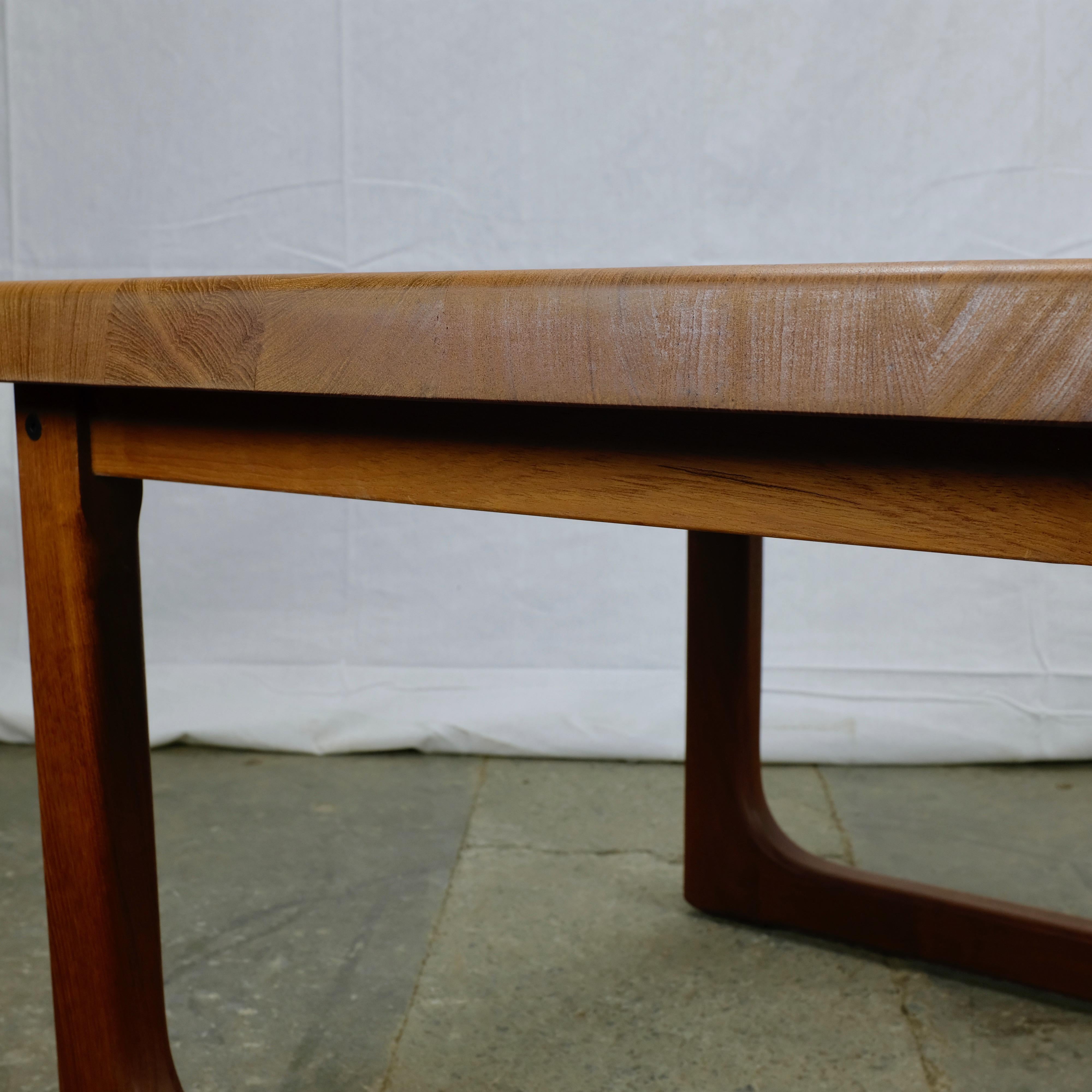 Mid-20th Century Niels Bach Solid Teak Coffee Table For Sale