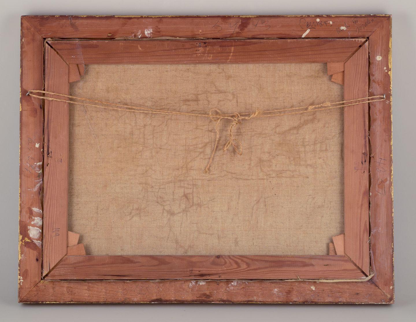 Niels Christiansen. Öl auf Leinwand. Landschaft mit Pferden und Gänsen im Angebot 4