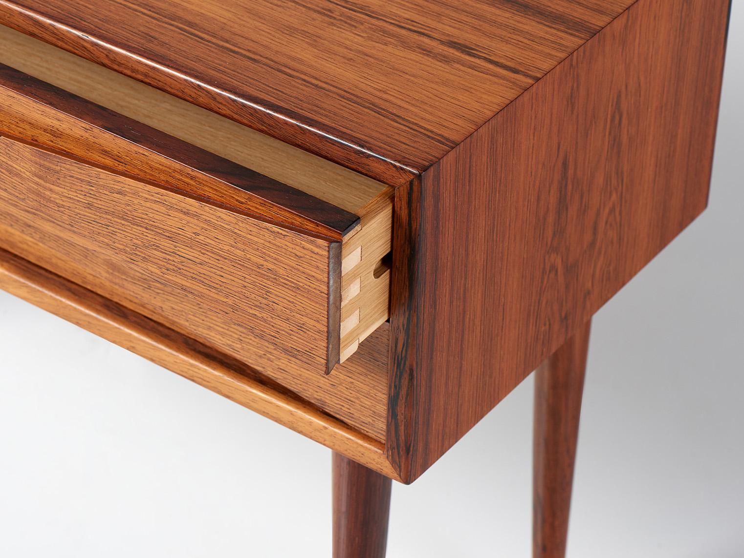 Mid-20th Century Niels Clausen Pair of 1960s Rosewood Nightstands
