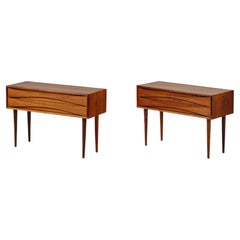 Niels Clausen Pair of 1960s Rosewood Nightstands