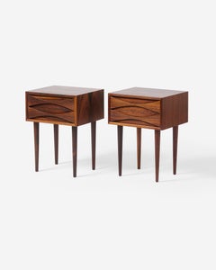 Niels Clausen, Paar Nachttische aus Palisanderholz, ca. 1960er Jahre