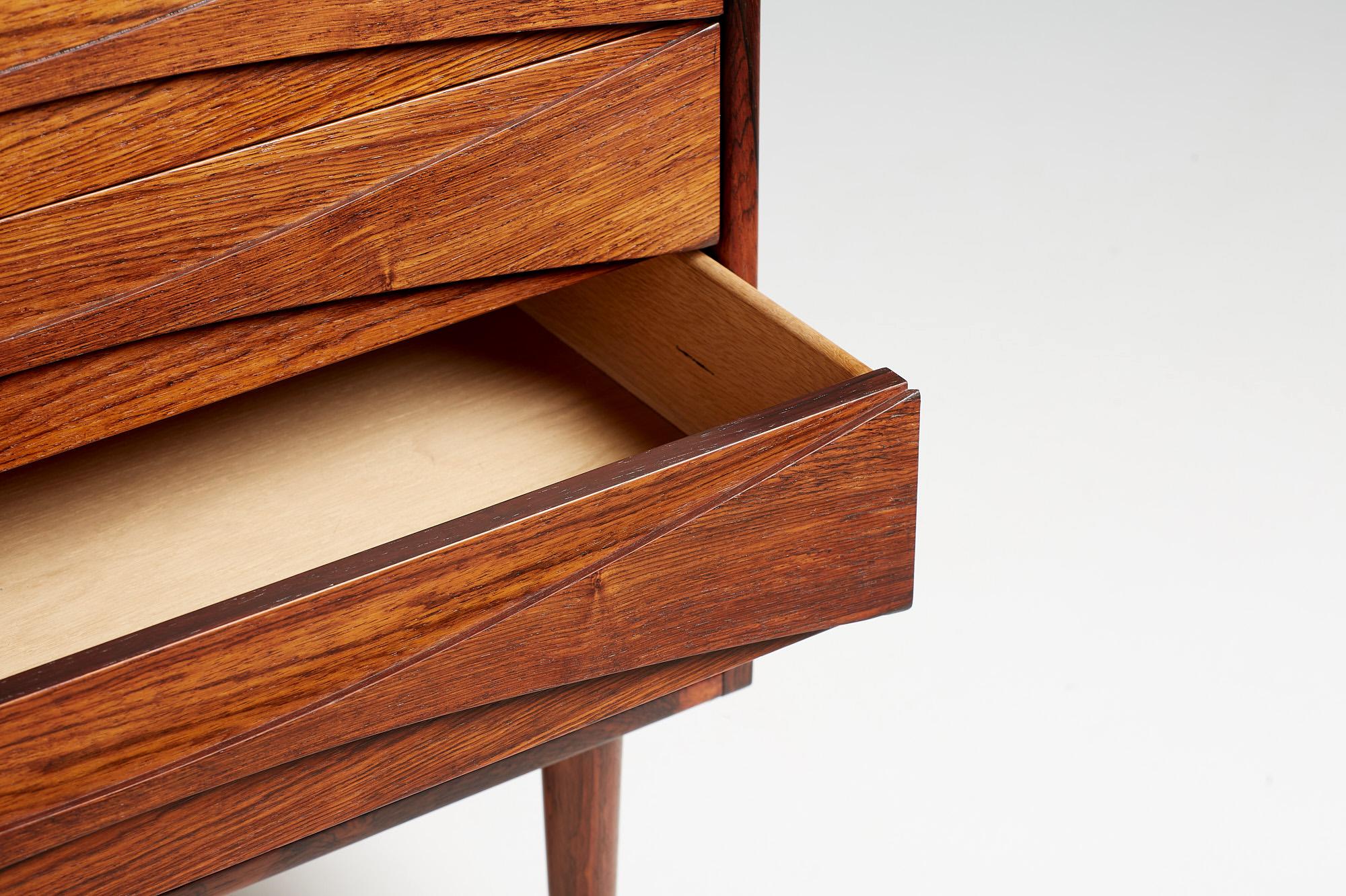 Niels Clausen Rosewood 1960s Chest of Drawers 1