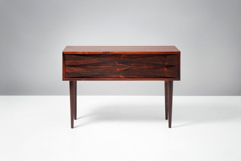 Niels Clausen Rosewood Bedside Cabinet, circa 1960 In Excellent Condition For Sale In London, GB