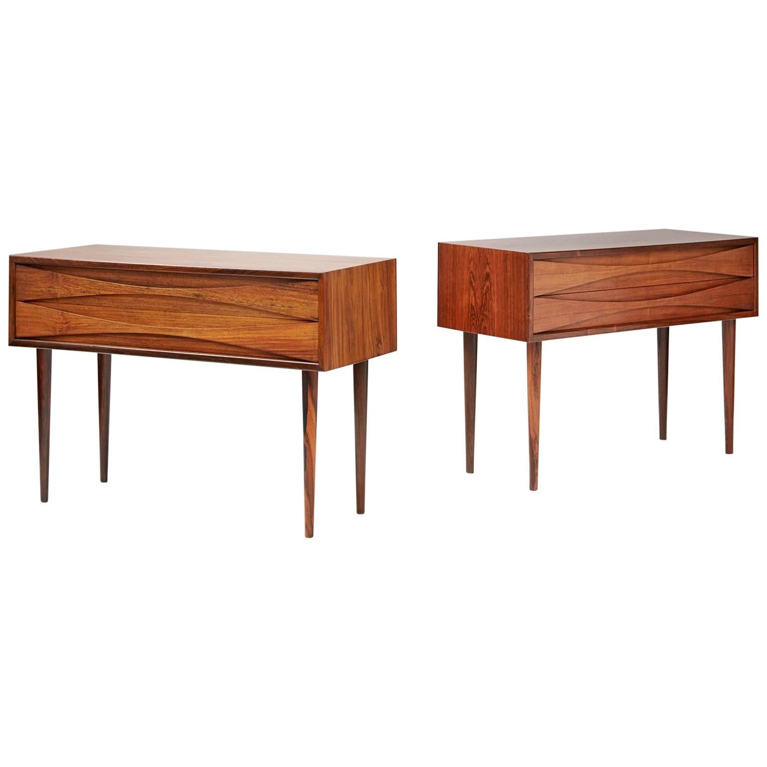 Niels Clausen Rosewood Bedside Cabinets