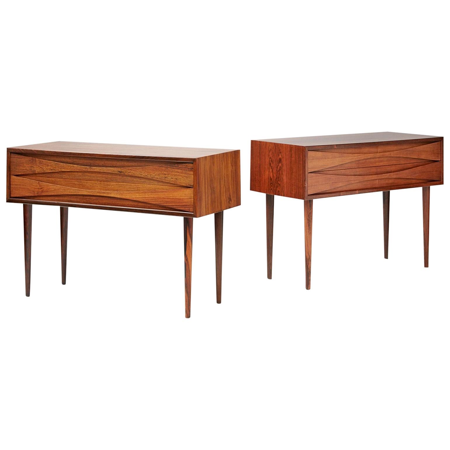 Niels Clausen Rosewood Bedside Cabinets