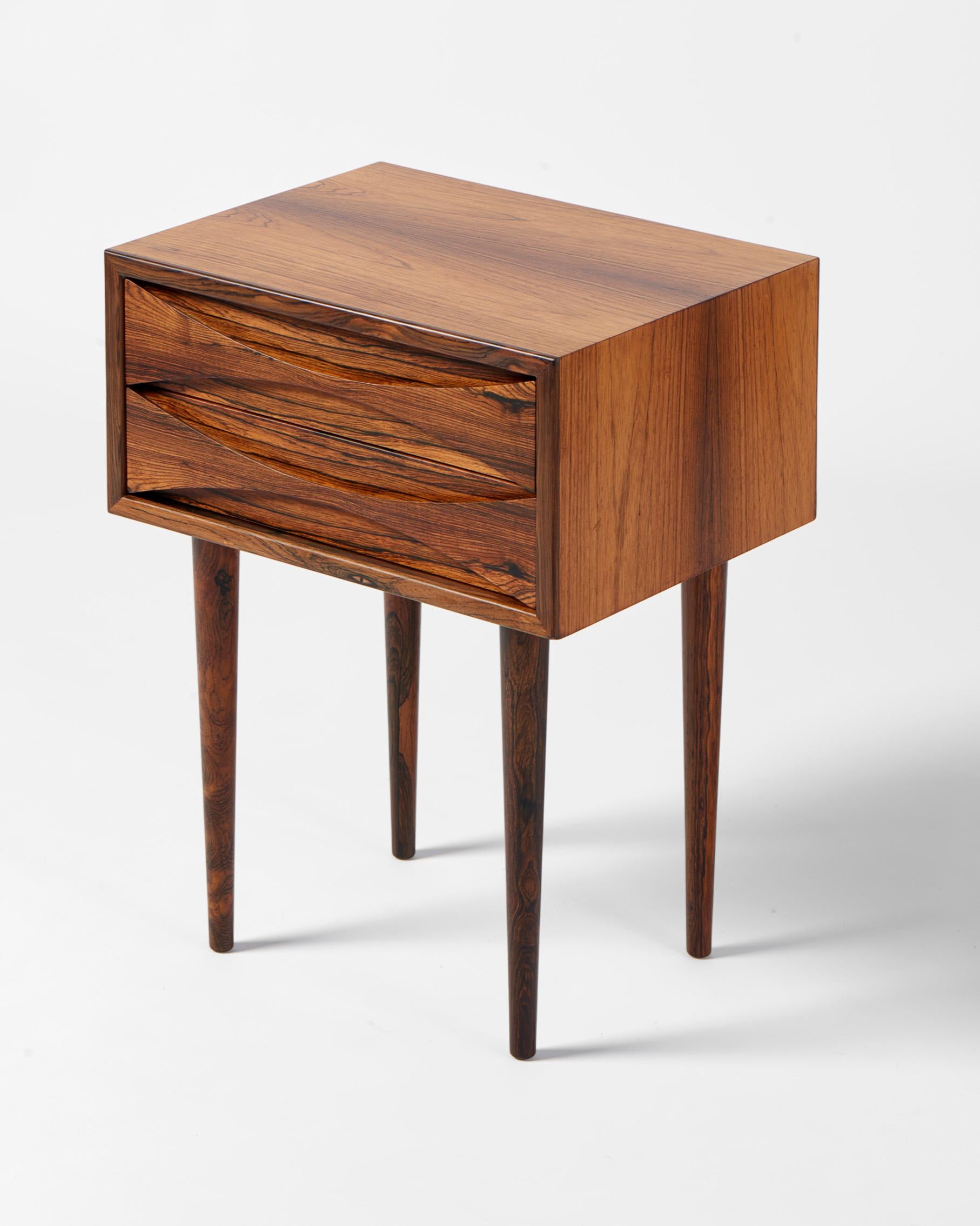 Danese Comodino in legno di palissandro Niels Clausen, anni '60 ca. in vendita