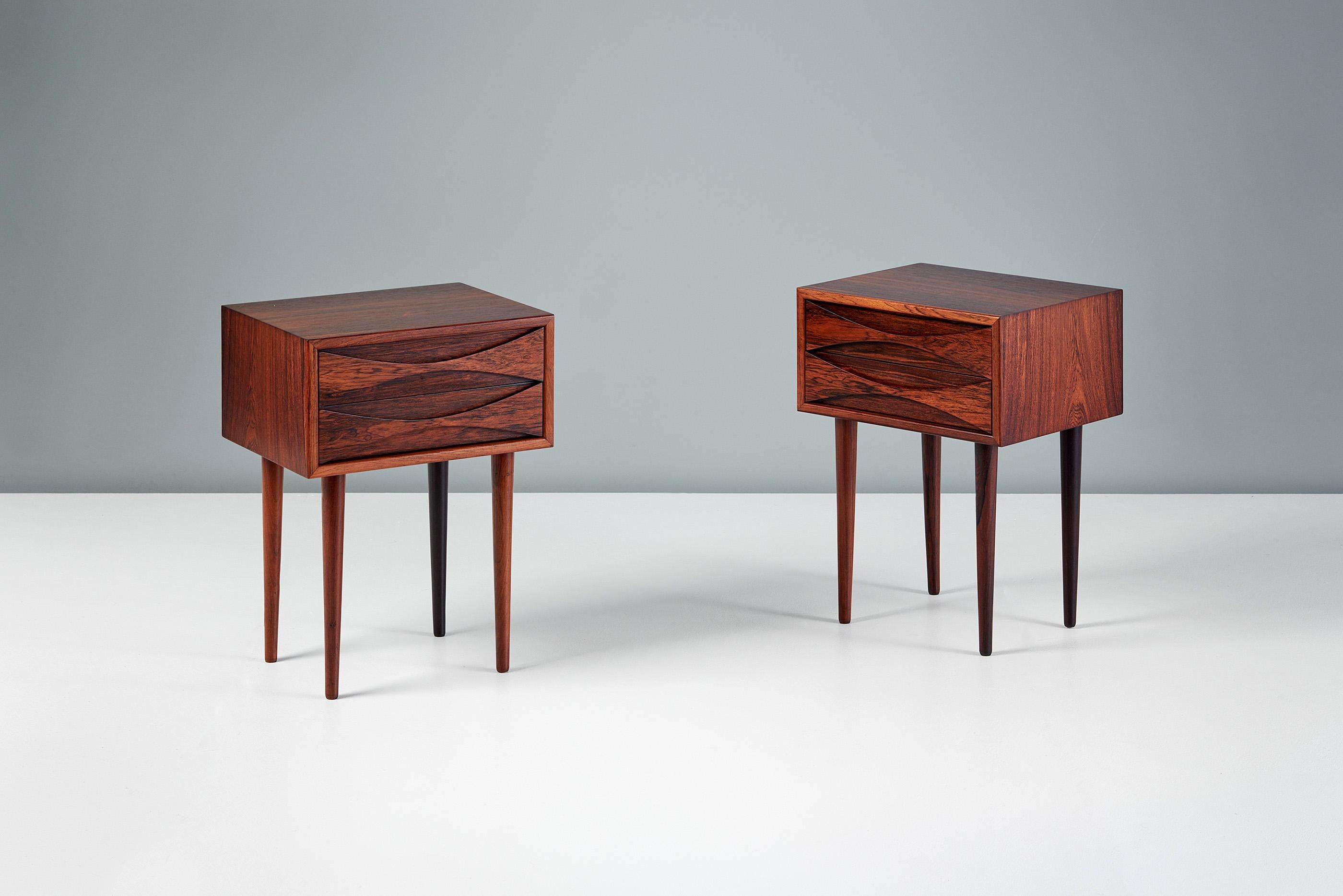 Mid-20th Century Niels Clausen Rosewood Nightstands c1960s For Sale