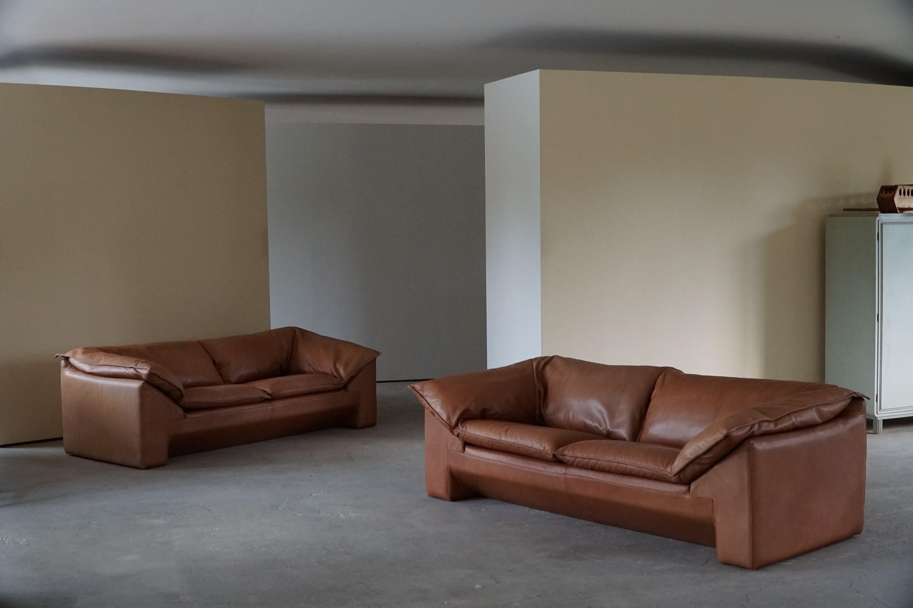 Niels Eilersen, 2,5-Fuß-Sofa, Modell „Monza“, dänisches Design, hergestellt in den 1970er Jahren (Skandinavische Moderne) im Angebot