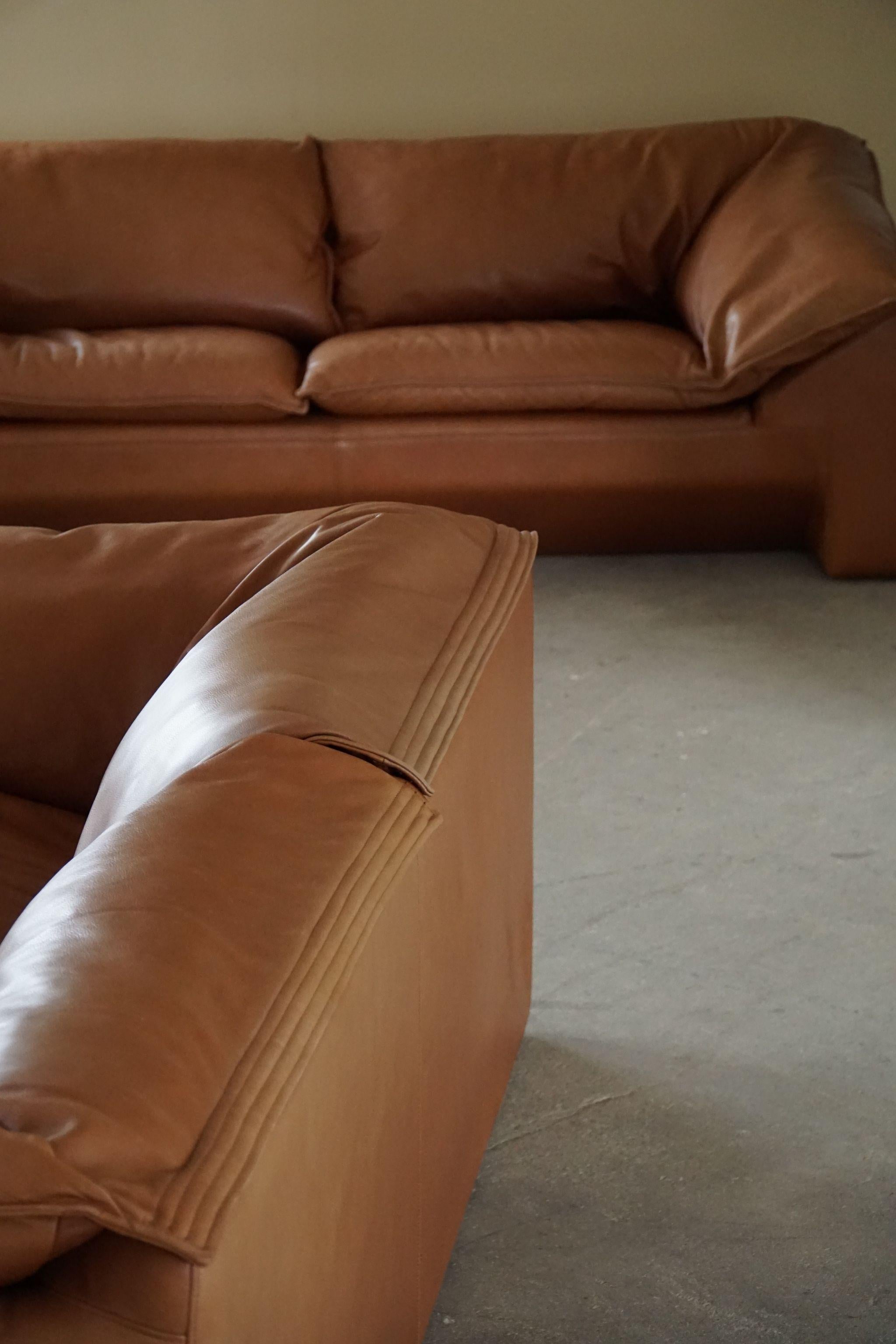 Leather Niels Eilersen, 2.5 Seater Sofa, Model 