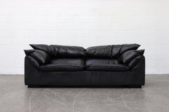 Niels Eilersen Black Leather 'Monza' Sofa