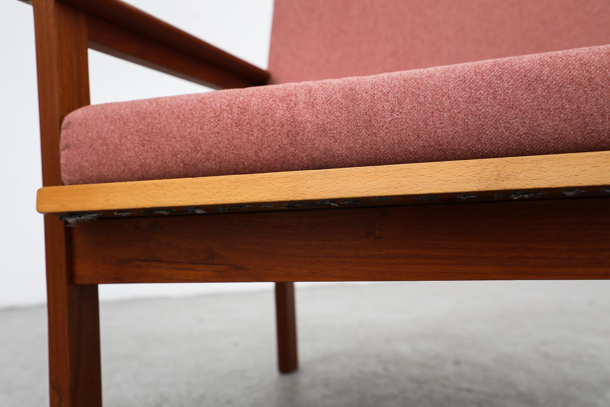 Niels Eilersen/Ilium Wikkelso Pink 'Capella' Chair, 1960's Denmark 6