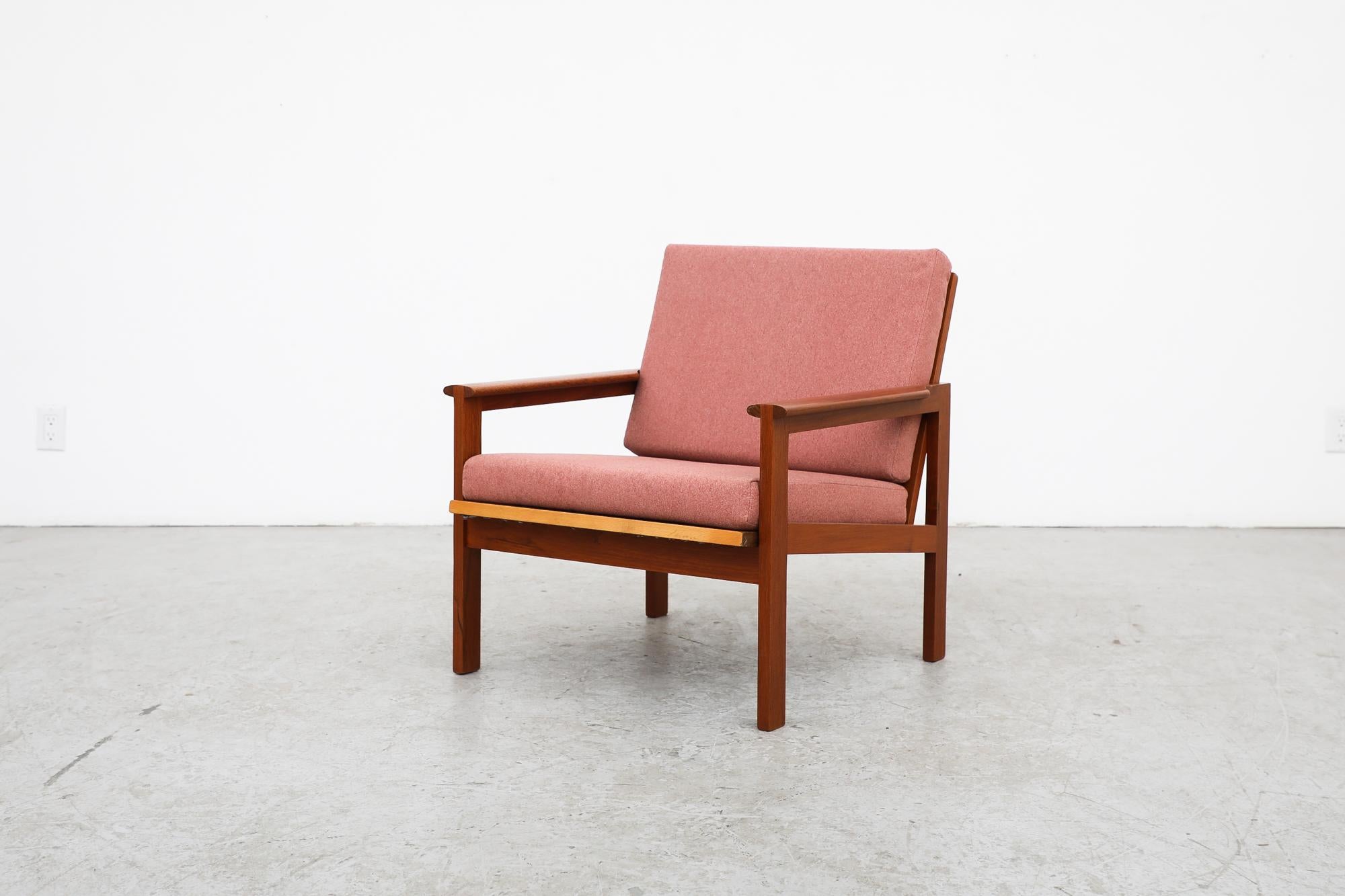 Danish Niels Eilersen/Ilium Wikkelso Pink 'Capella' Chair, 1960's Denmark