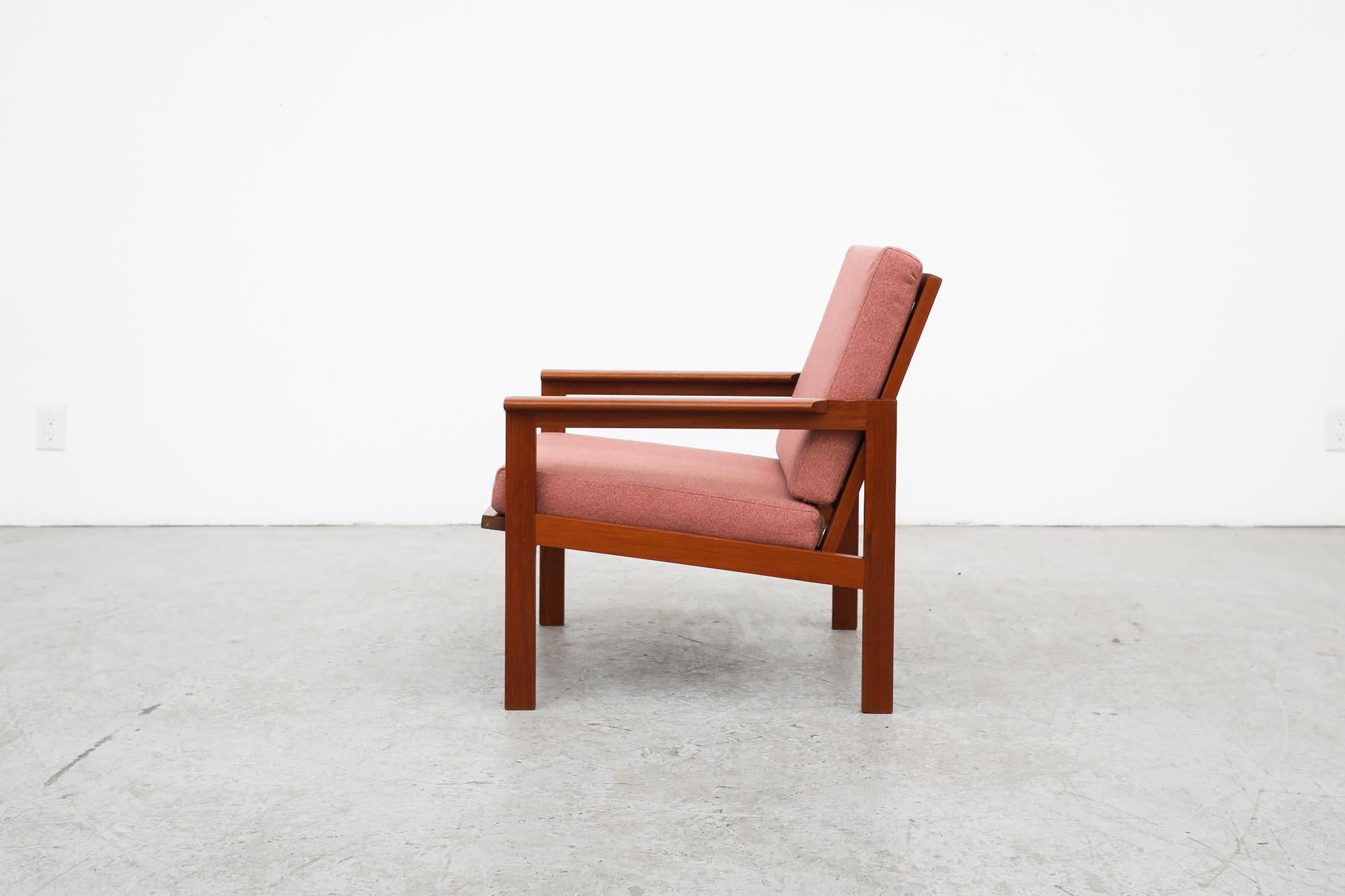 Niels Eilersen/Ilium Wikkelso Pink 'Capella' Chair, 1960's Denmark In Good Condition In Los Angeles, CA