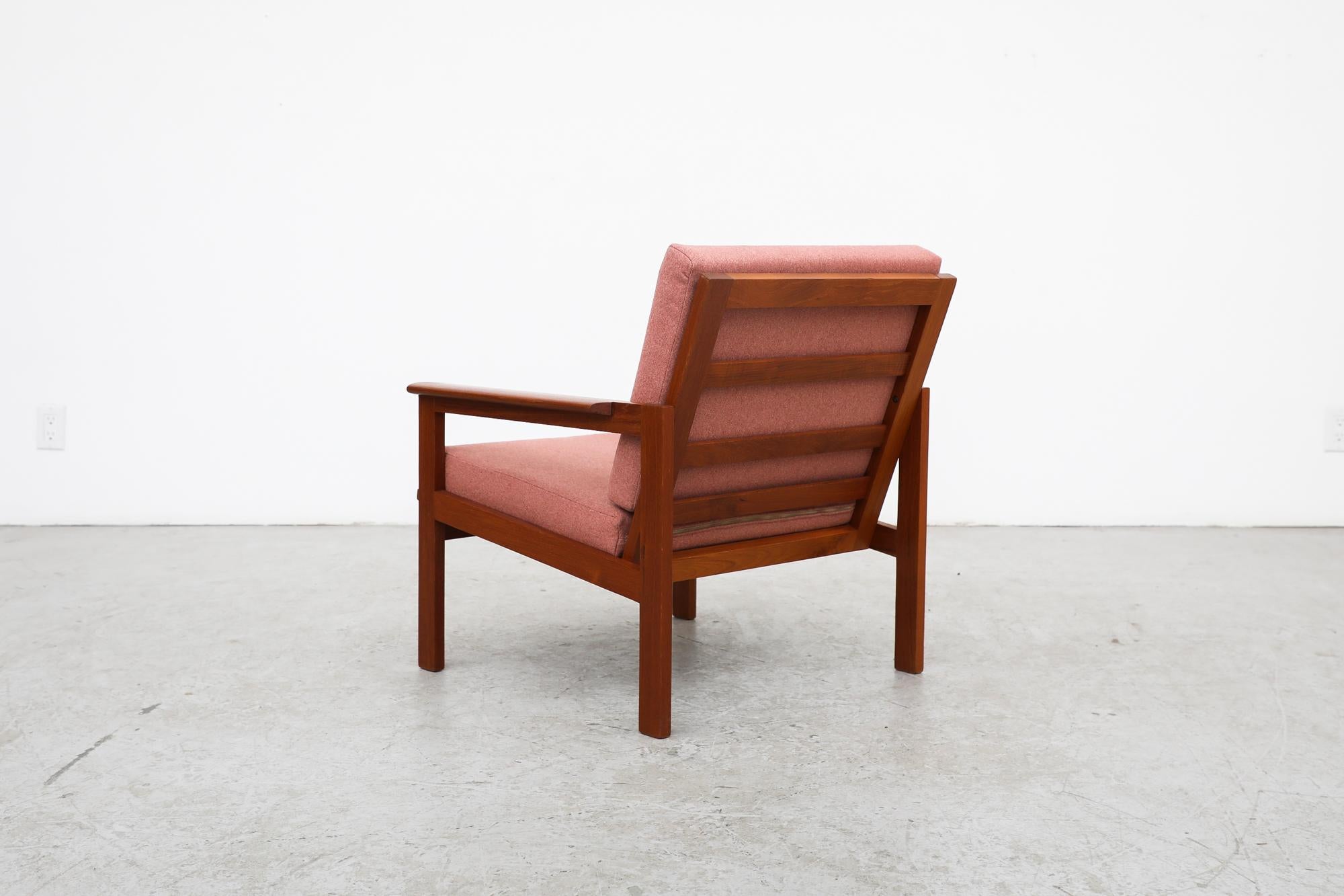 Mid-20th Century Niels Eilersen/Ilium Wikkelso Pink 'Capella' Chair, 1960's Denmark