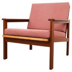 Niels Eilersen/Ilium Wikkelso Pink 'Capella' Chair, 1960's Denmark