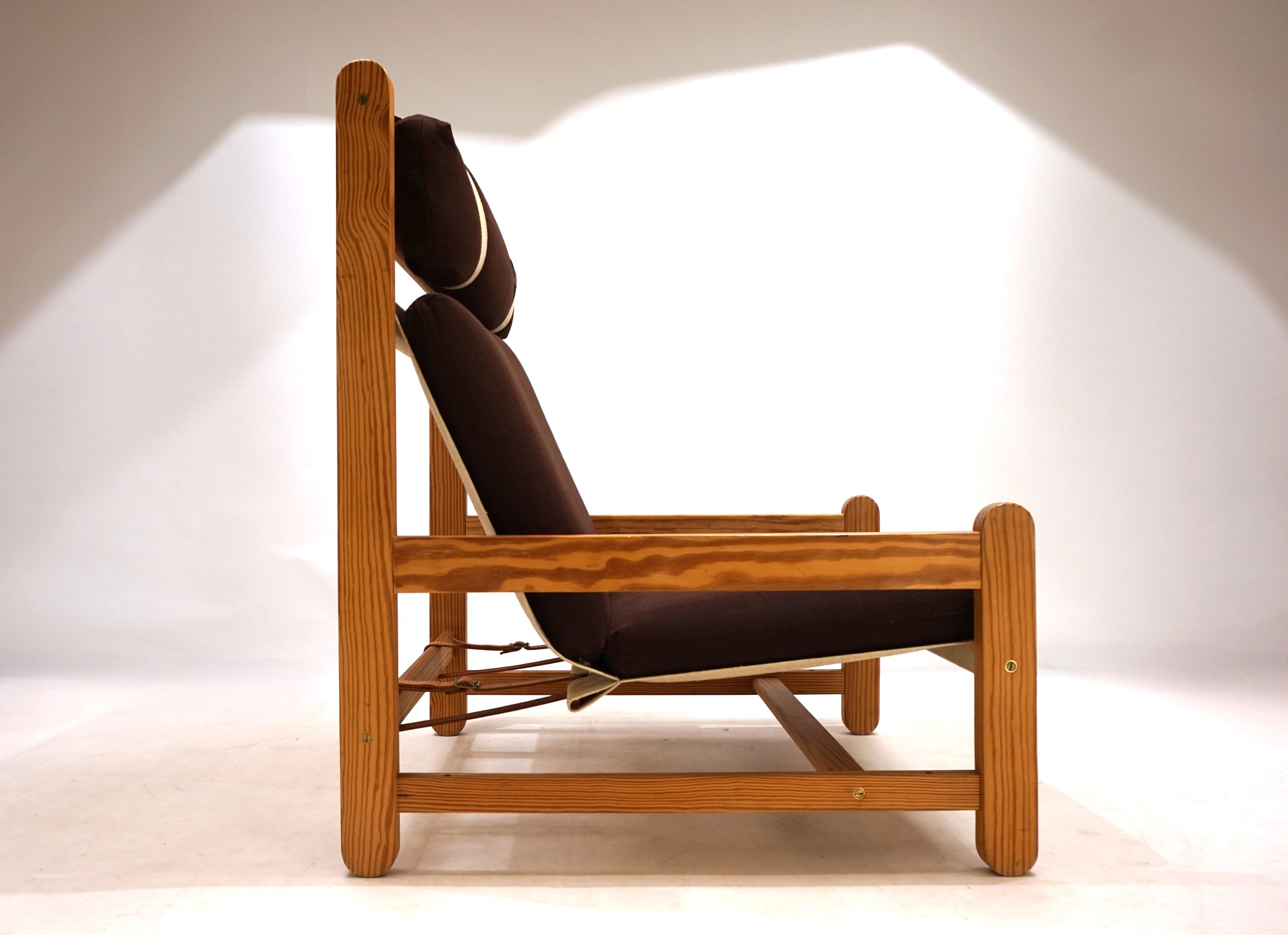 Niels Eilersen lounge chair with Ottoman by Peter Ole Schionning, 1970 For Sale 3