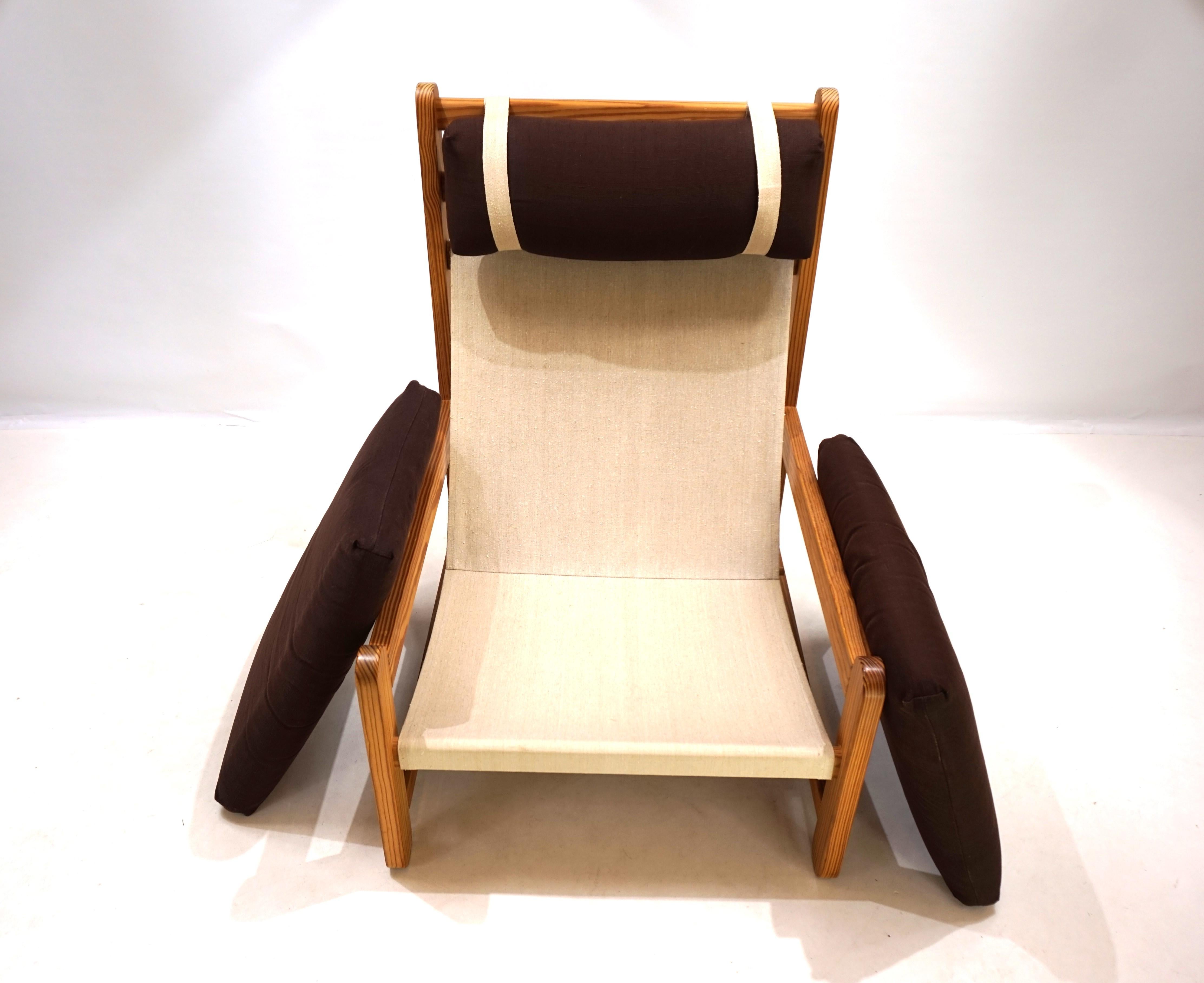 Niels Eilersen lounge chair with Ottoman by Peter Ole Schionning, 1970 For Sale 4
