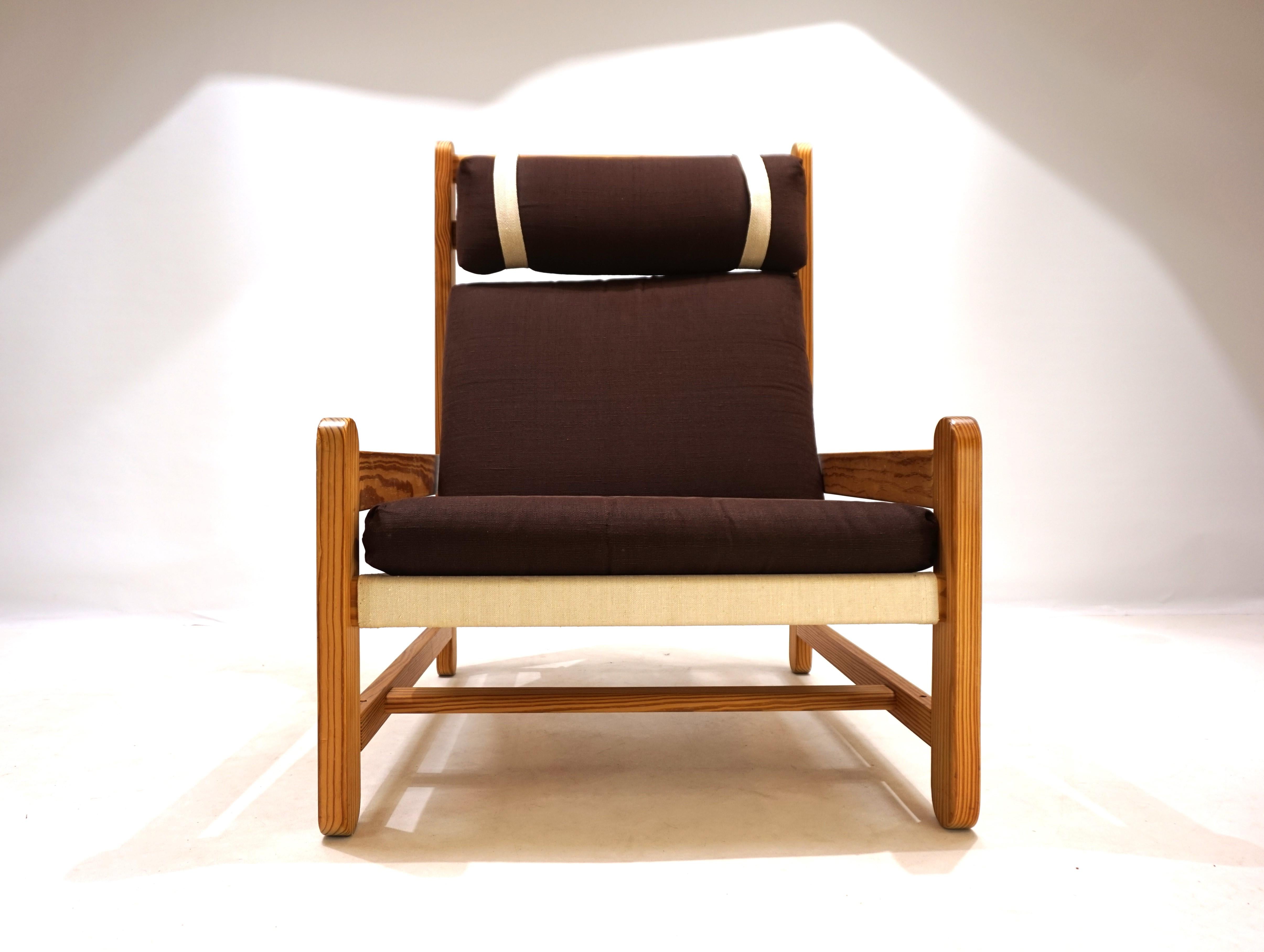 Niels Eilersen lounge chair with Ottoman by Peter Ole Schionning, 1970 For Sale 12