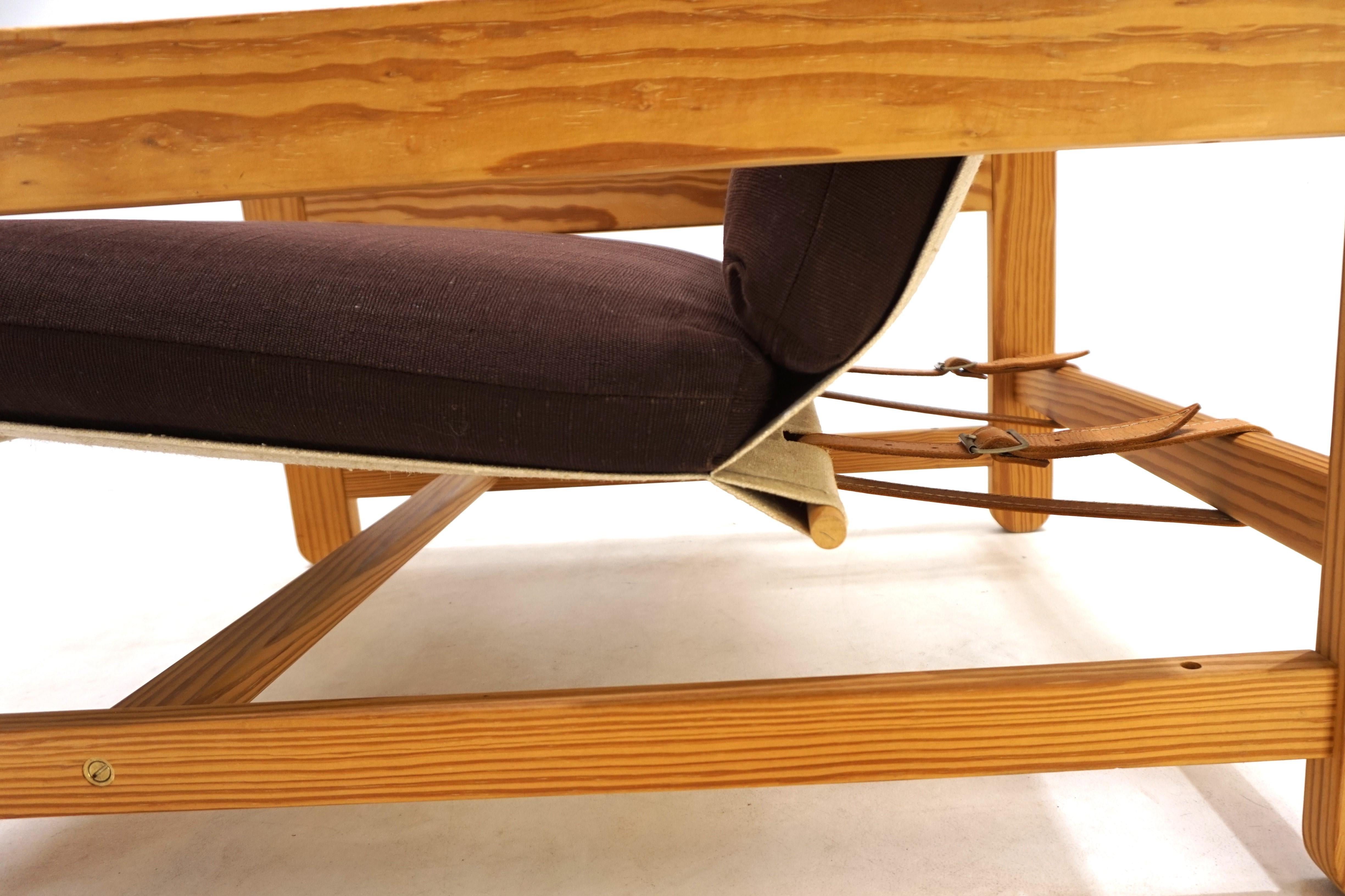 Late 20th Century Niels Eilersen lounge chair with Ottoman by Peter Ole Schionning, 1970 For Sale