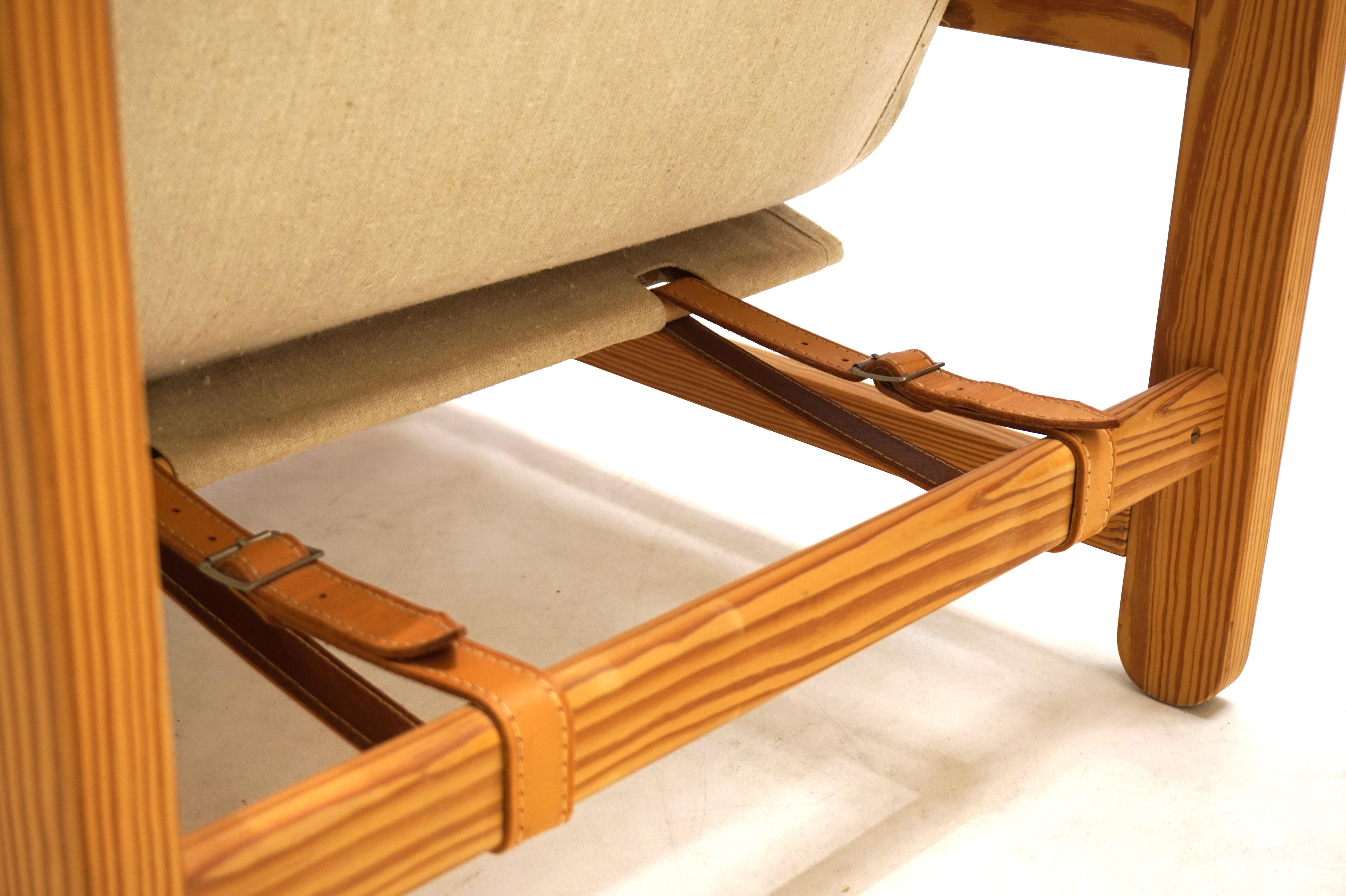 Niels Eilersen lounge chair with Ottoman by Peter Ole Schionning, 1970 For Sale 1