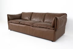 Niels Eilersen Midcentury Danish Leather Sofa