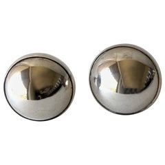 Niels Erik From Danish Modernist Sterling Silver Half Sphere Cufflinks