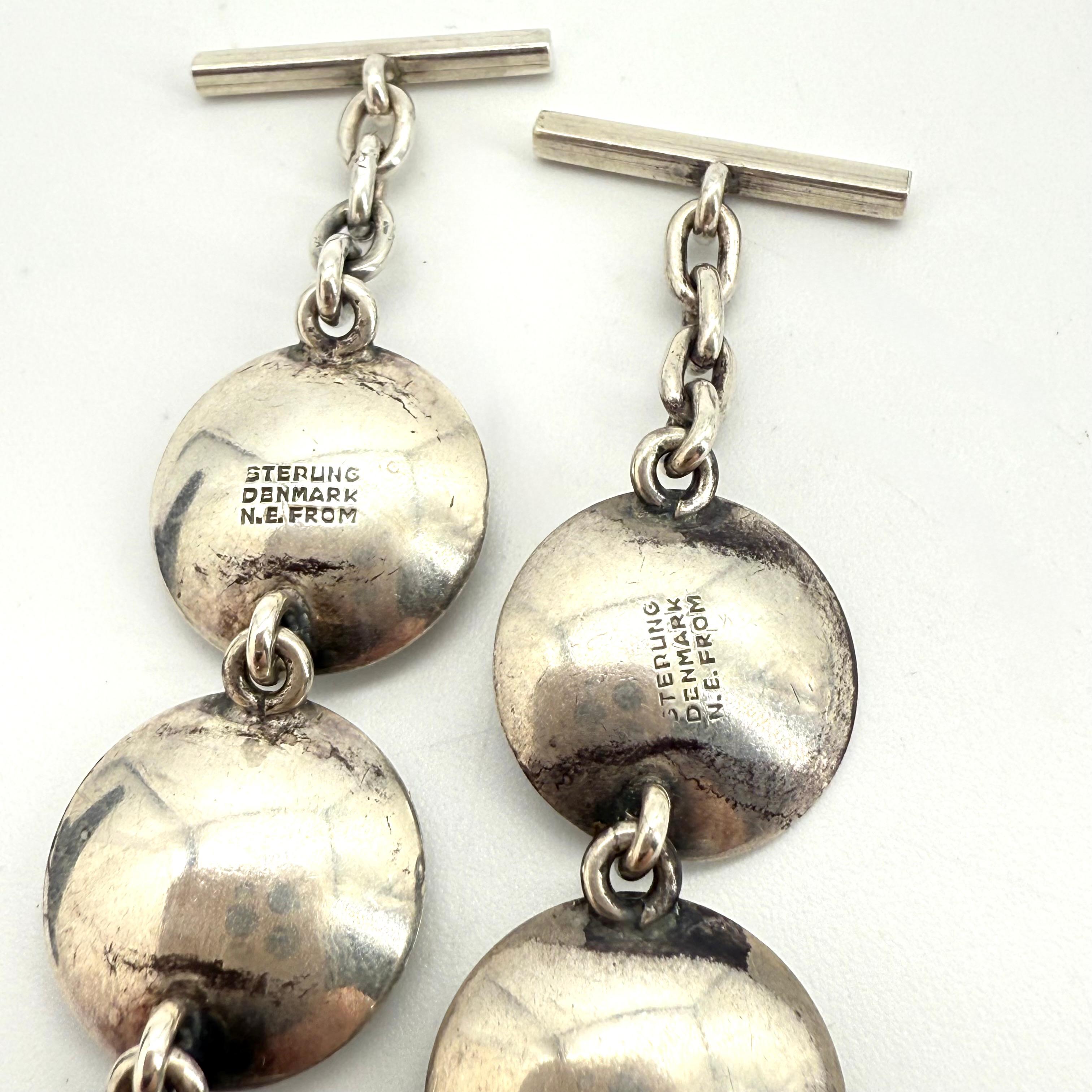 Niels Erik From, Denmark Modernist Sterling Parure Set For Sale 3