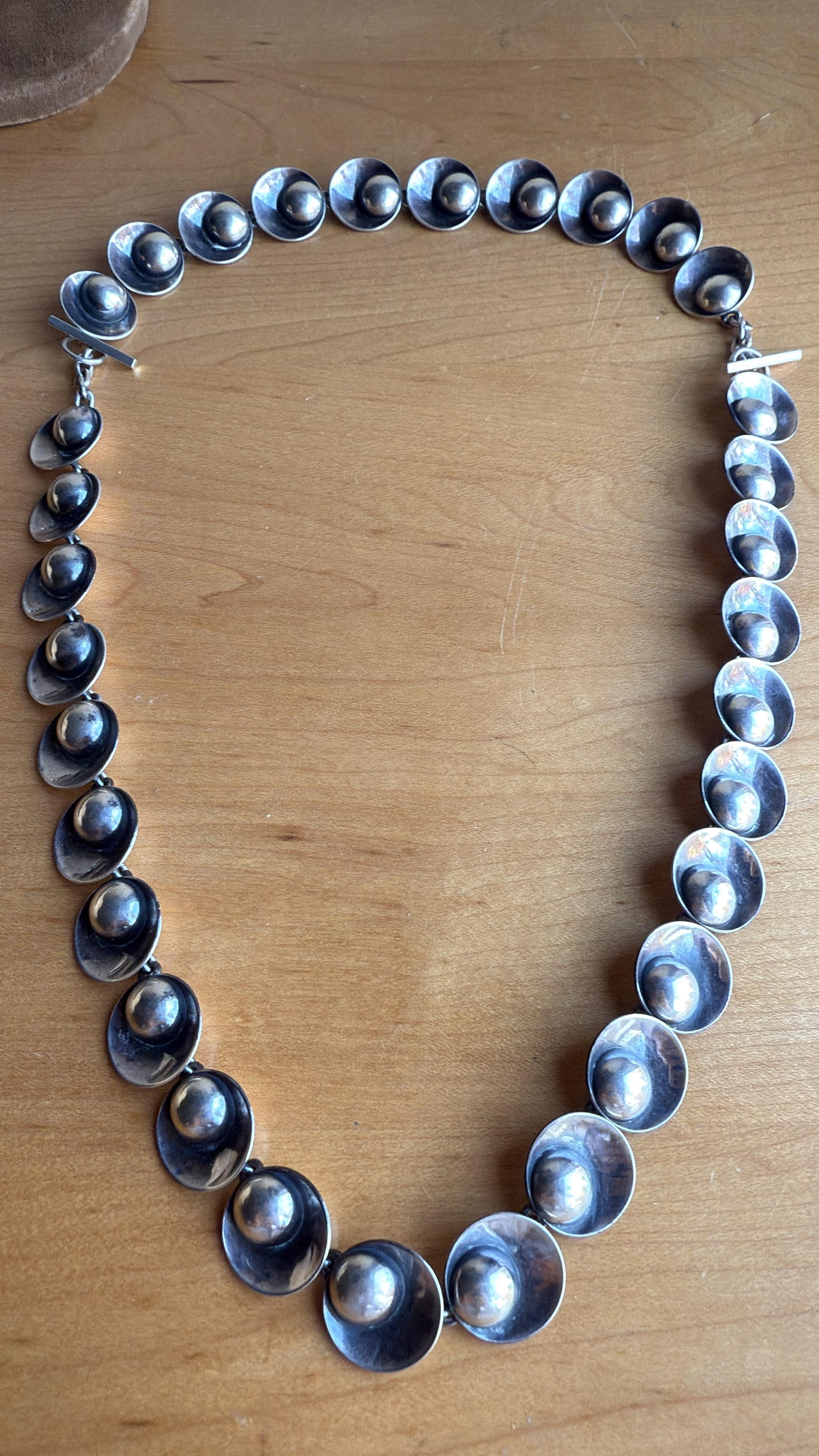 Niels Erik From, Denmark Modernist Sterling Parure Set For Sale 5