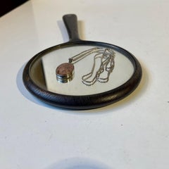 Niels Erik From Modernistische Silber-Halskette mit Achat-Anhänger