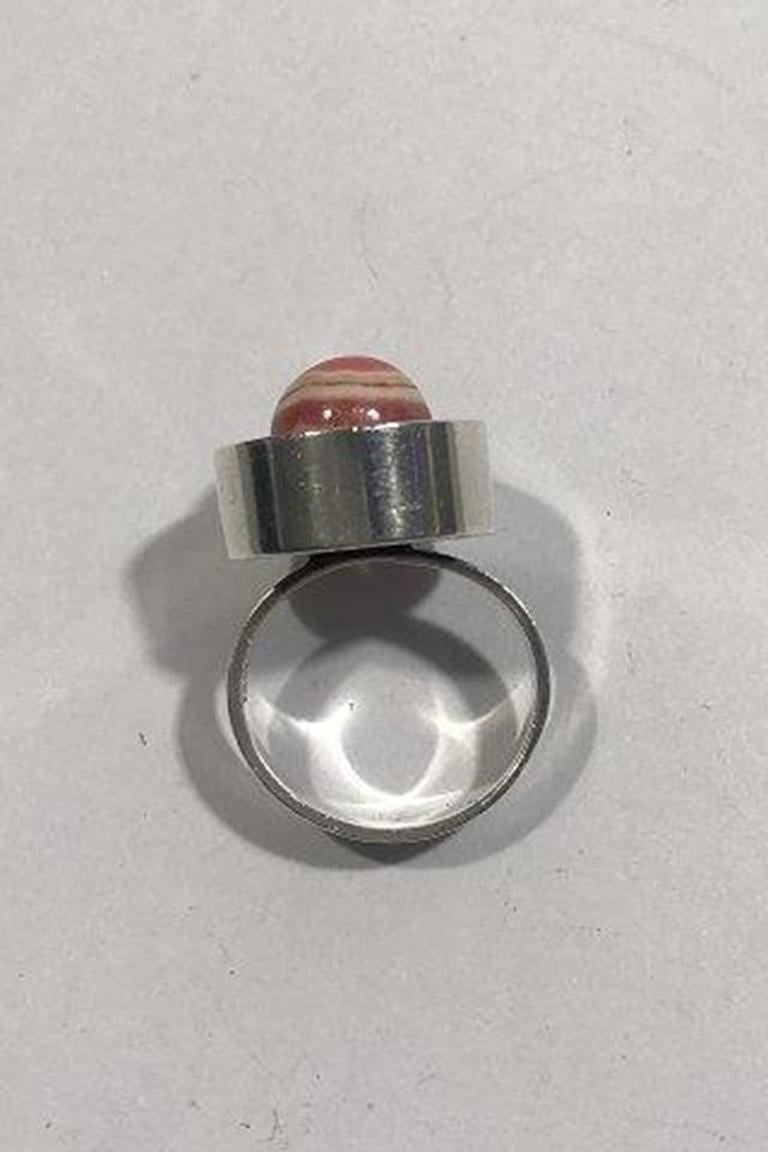 Argento 925 Anello moderno in argento sterling di Niels Erik From in vendita