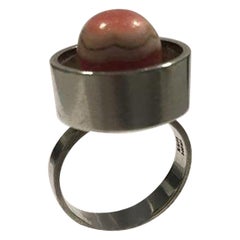Anello moderno in argento sterling di Niels Erik From