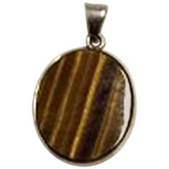 Niels Erik From Sterling Silver Pendant with Tiger's Eye