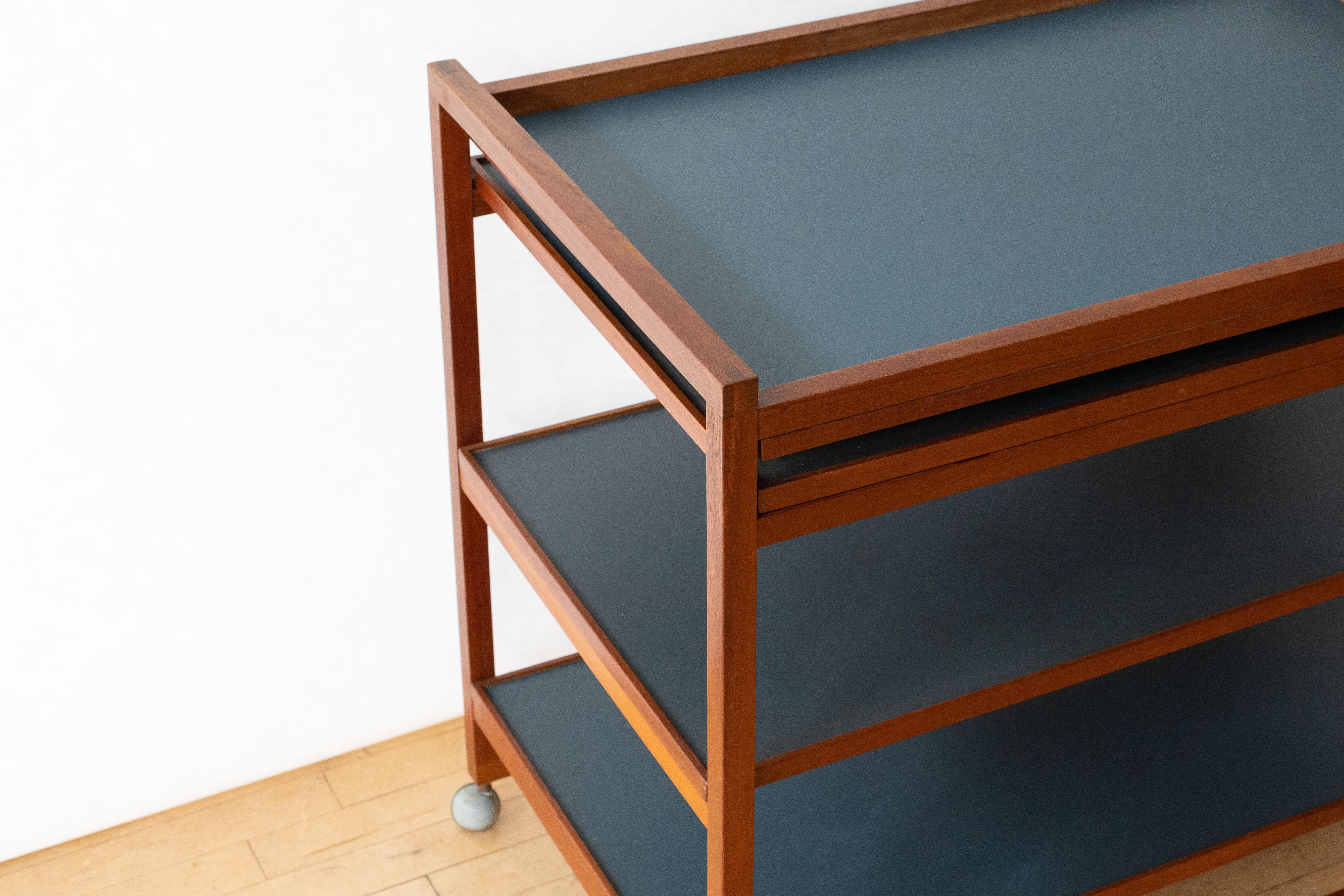 Mid-20th Century Niels Erik Glasdam Jensen Teak Bar Cart For Sale