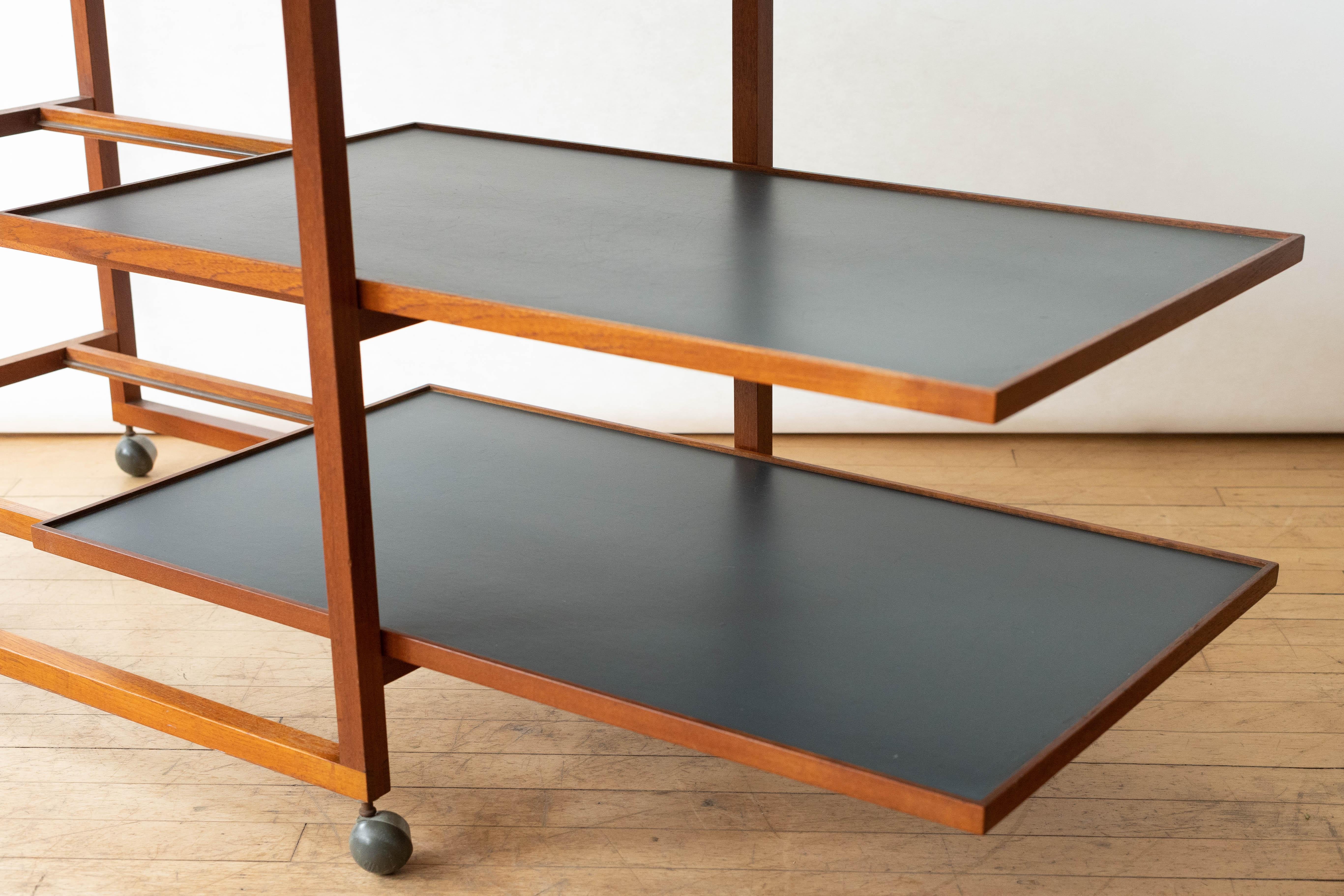 Niels Erik Glasdam Jensen Teak Bar Cart For Sale 2