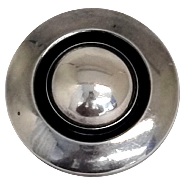 Niels Erik Ne from Denmark Sterling Silver Round Circle Pin at 1stDibs